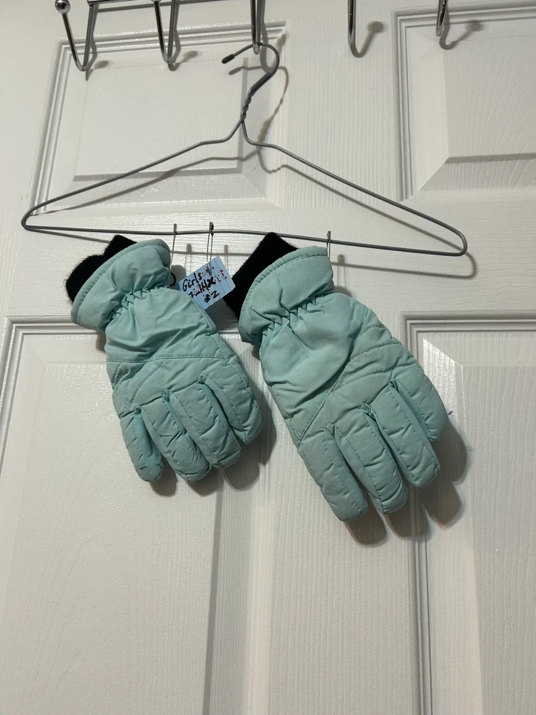 Girls gloves (light turquoise)