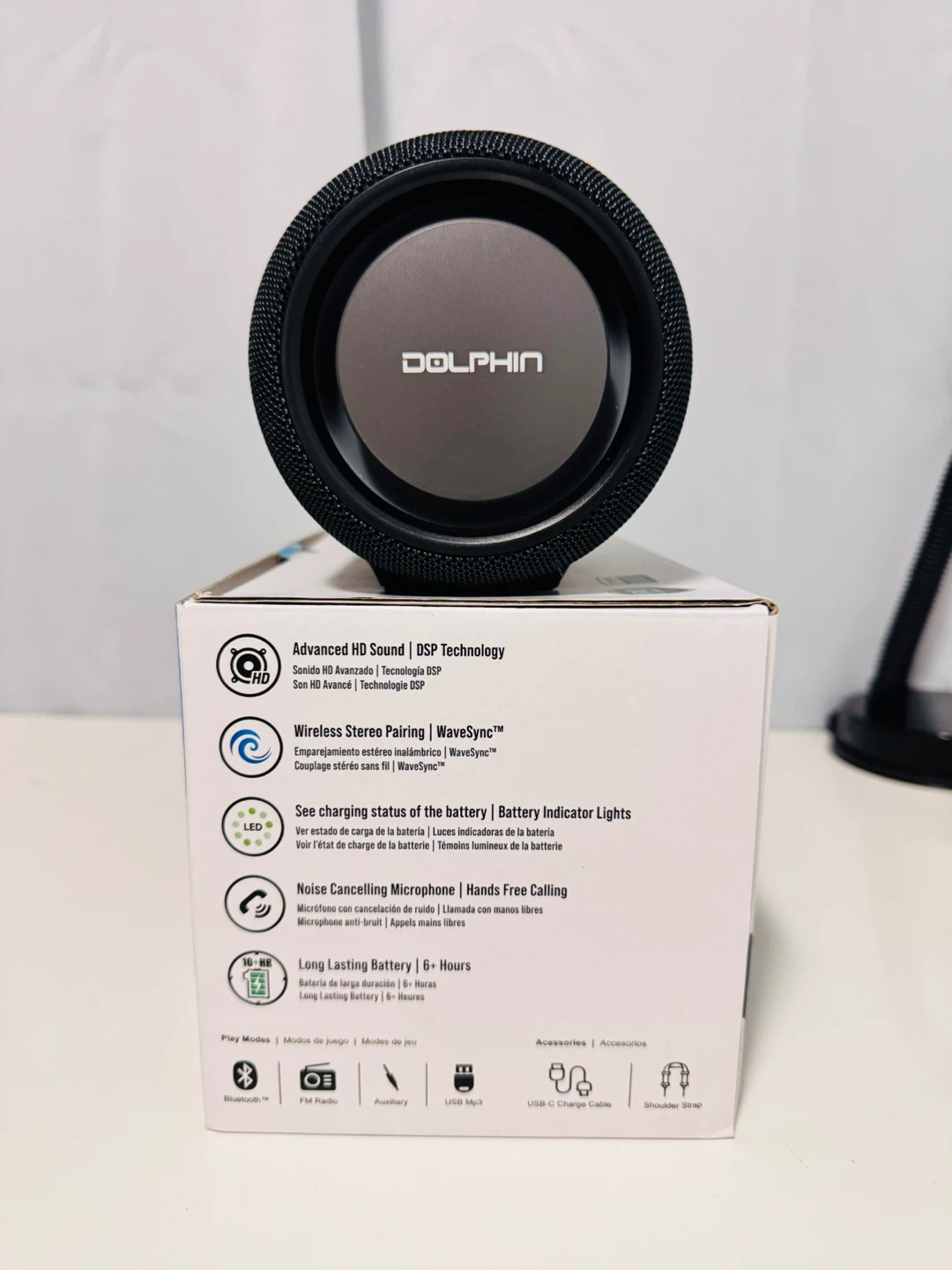 Dolphin LX60 Waterproof Bluetooth Speaker with FM Radio - photo 4