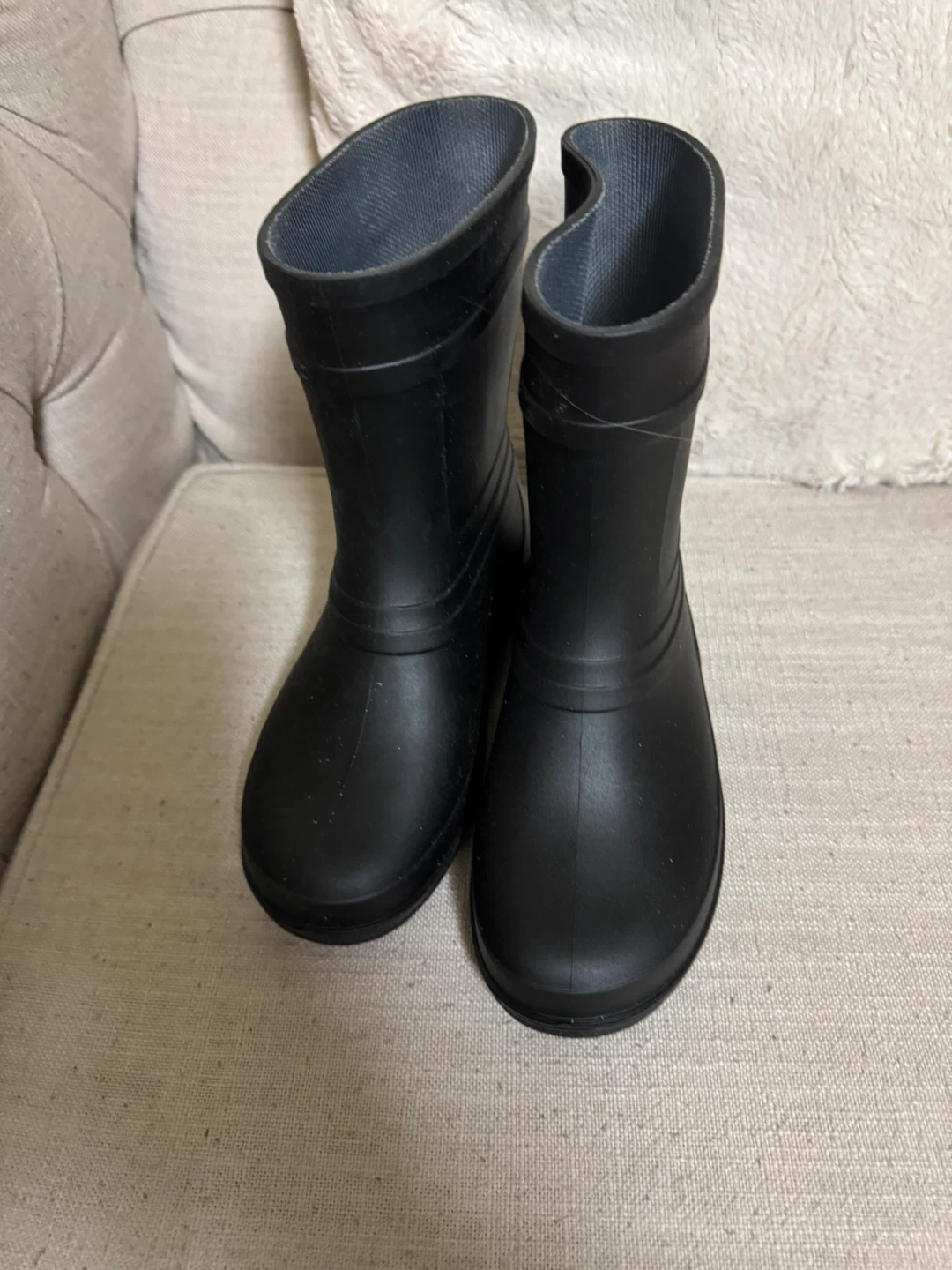 Black Rain Boots - Size 1