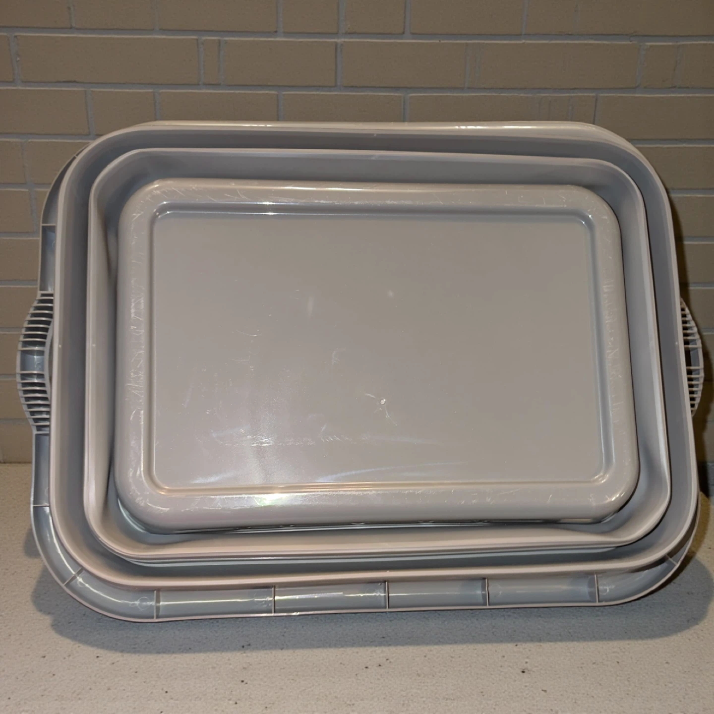 Collapsible Laundry Basket - Gray - photo 4