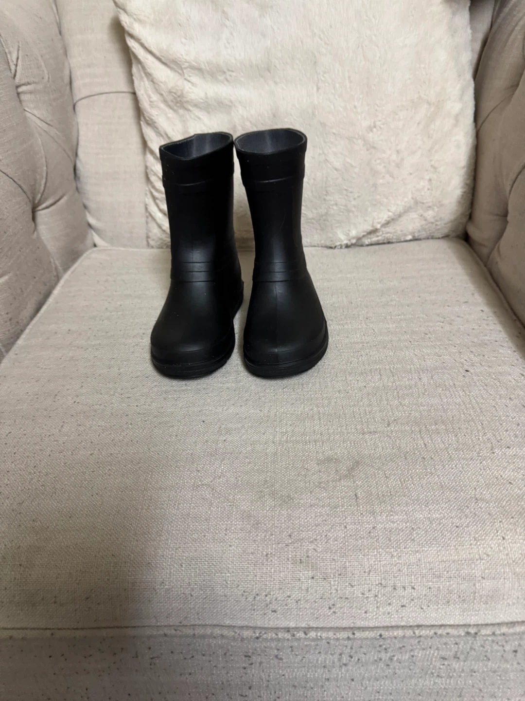 Kids' Black Rain Boots - Size 10