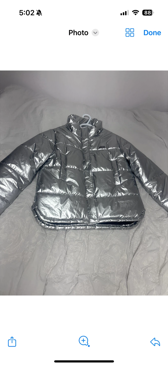 XXL Silver Puffer Jacket