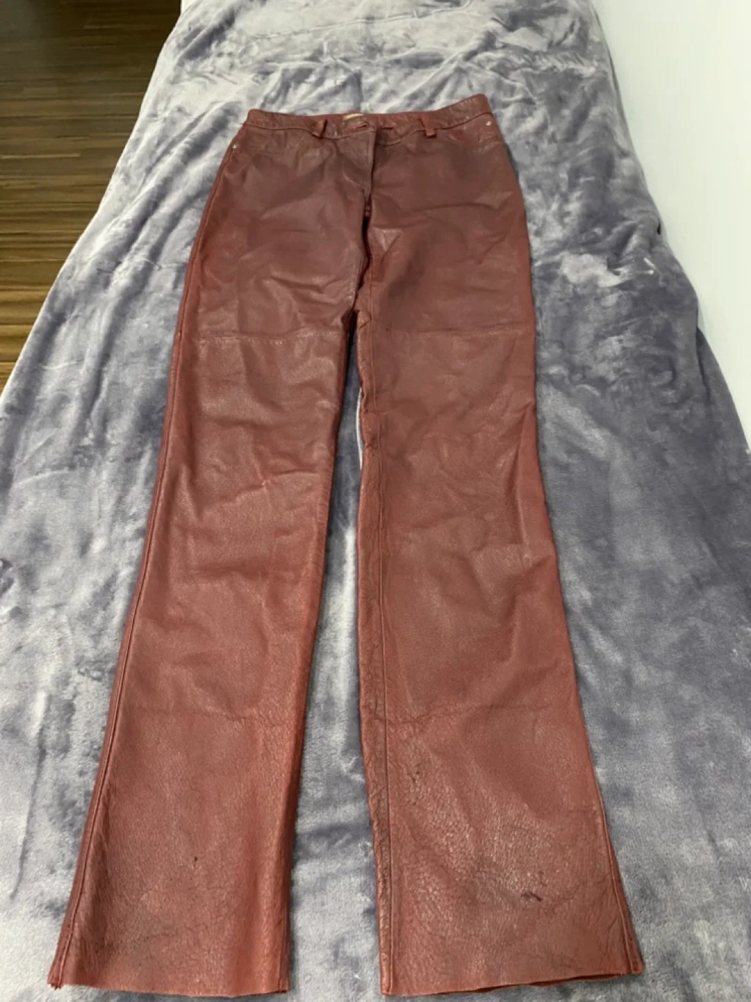 Danier Leather Pants - Burgundy image indicator(2)