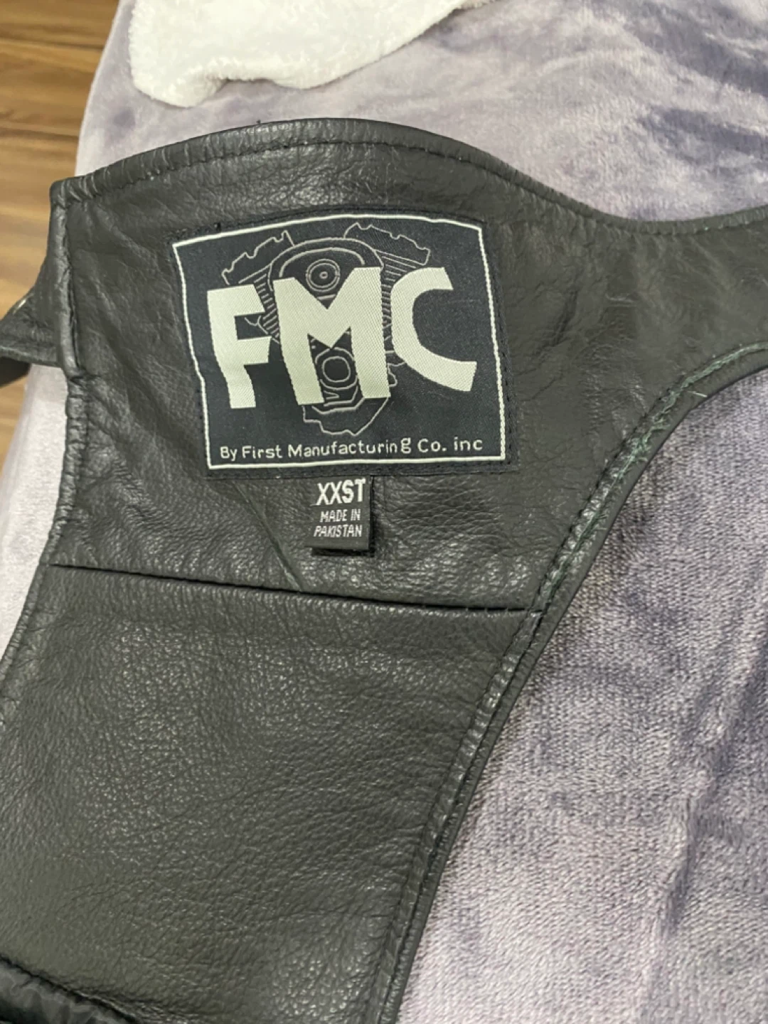 FMC Leather Motorcycle Chaps - Size XXST - photo 4