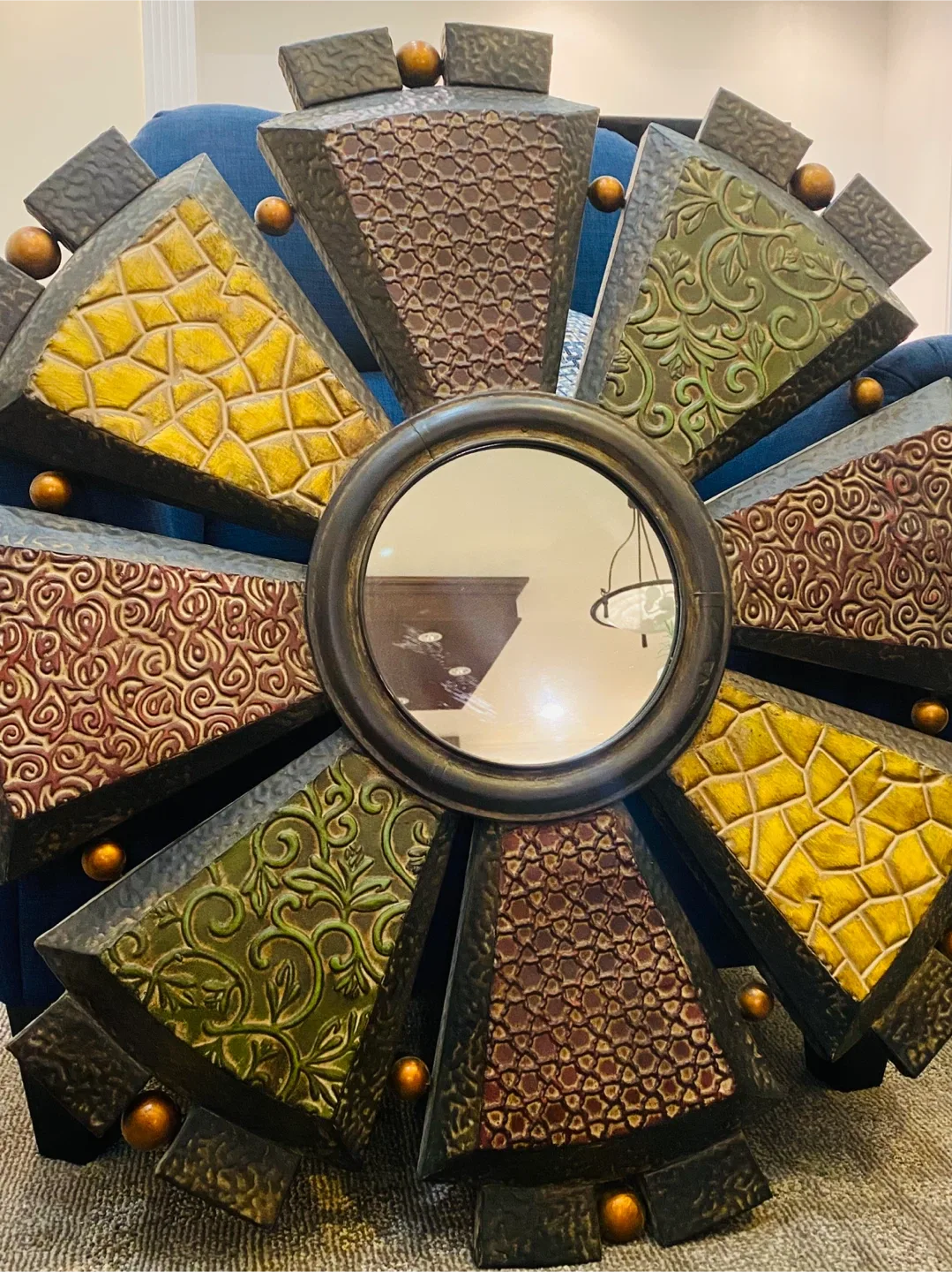 Decorative Round Wall Mirror image indicator(2)