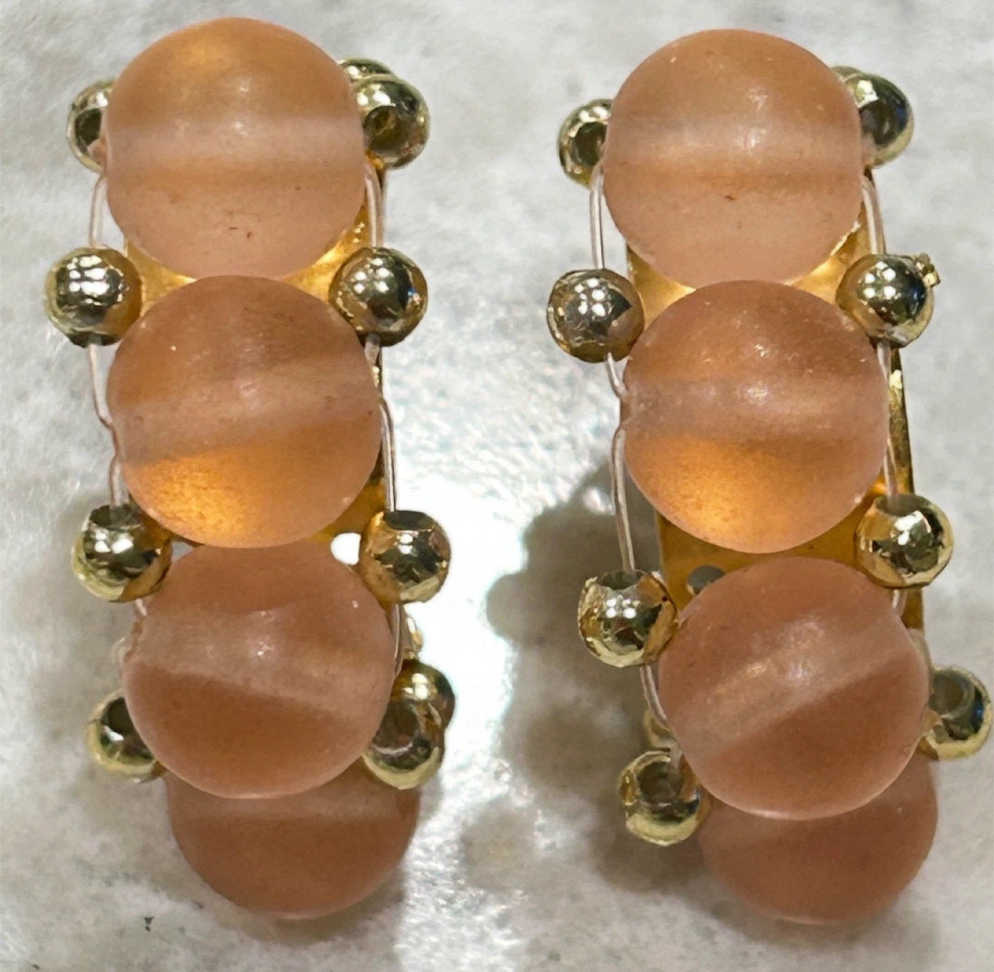 Beautiful Beaded Curved Stud Earrings ($7 each) - photo 4