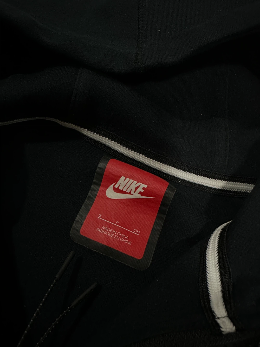 Nike Black Tech Fleece Full Zip Hoodie - Size Small - photo 2