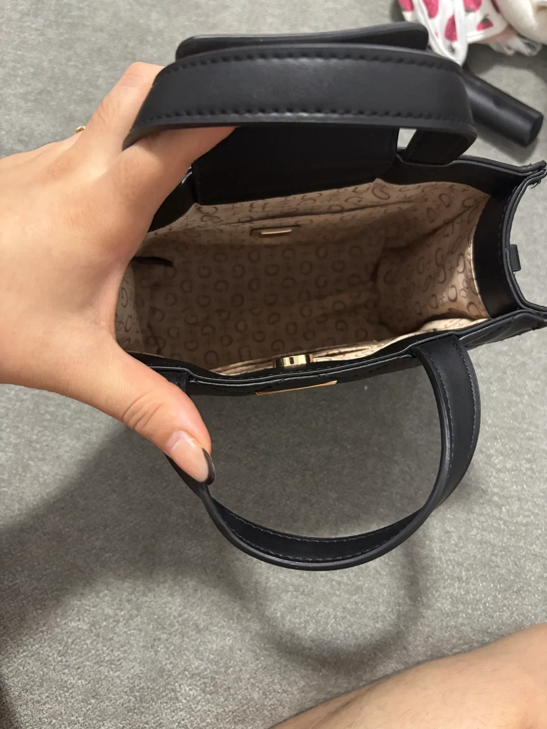 Guess Black Quilted Handbag image indicator(4)