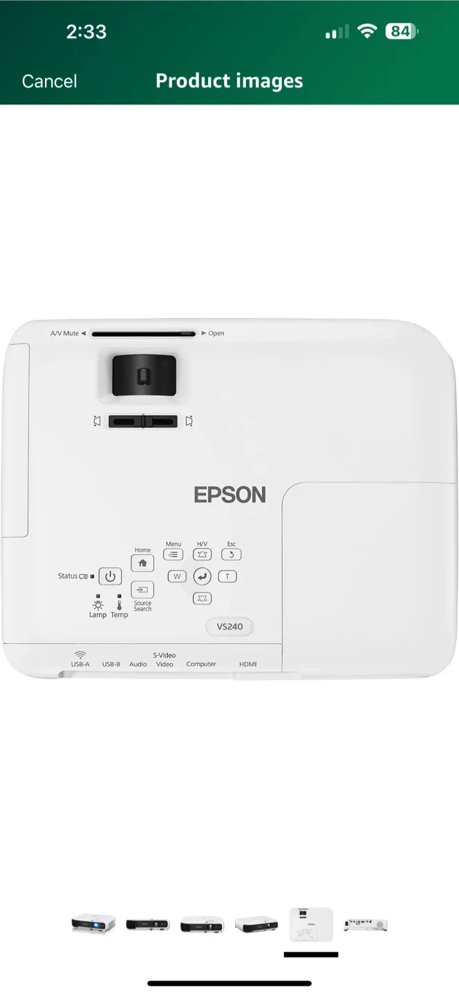 Epson VS240 Projector image indicator(2)