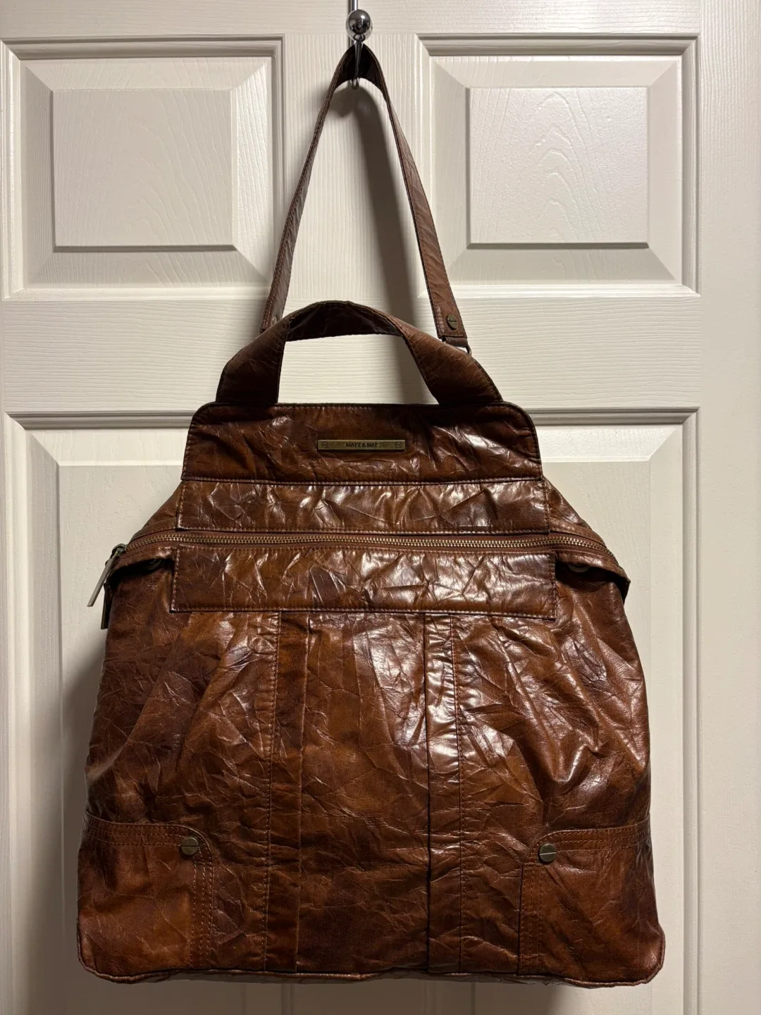 Matt & Nat Brown Tote Bag image indicator(2)