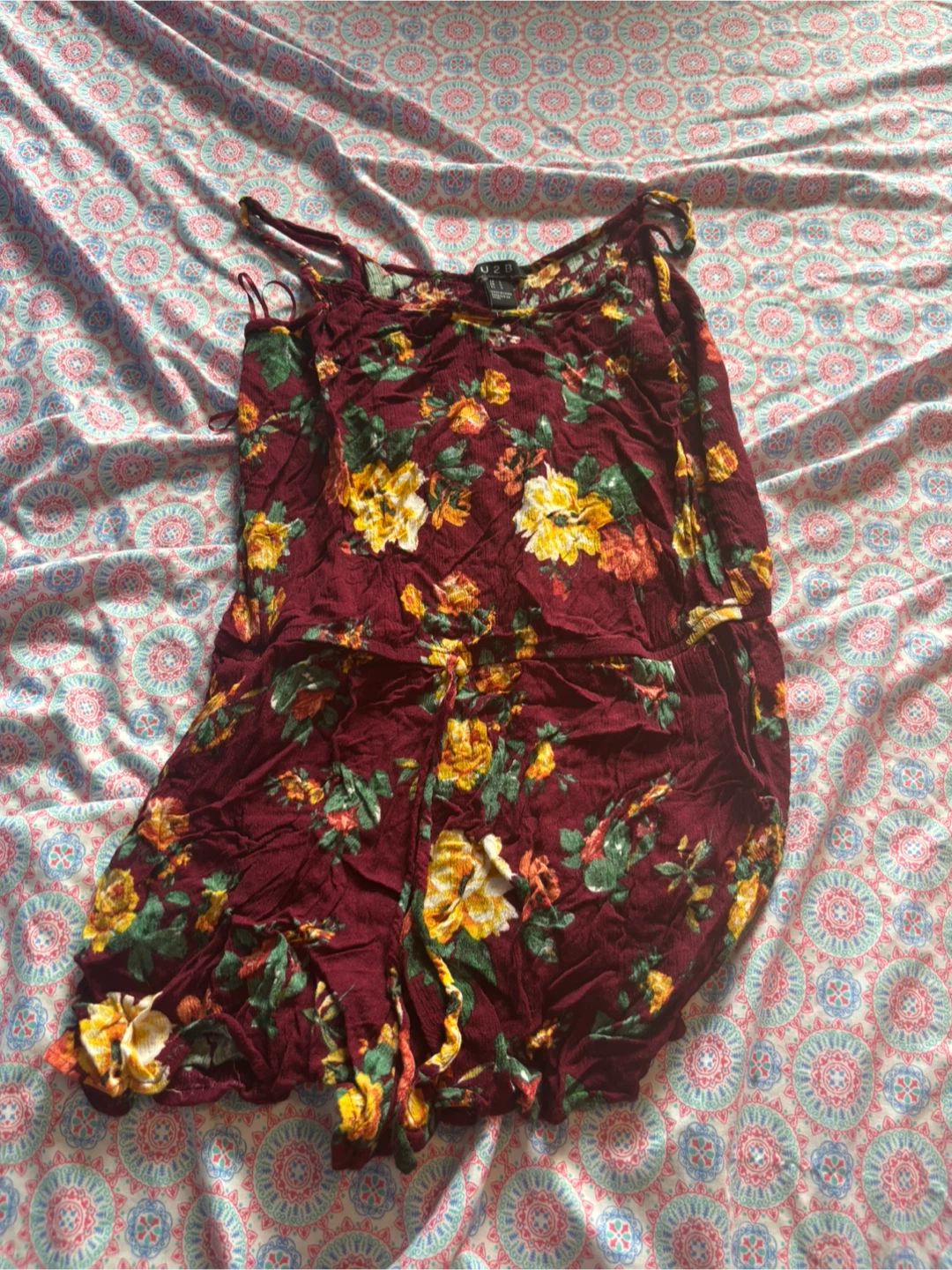U2B Floral Romper - Size large