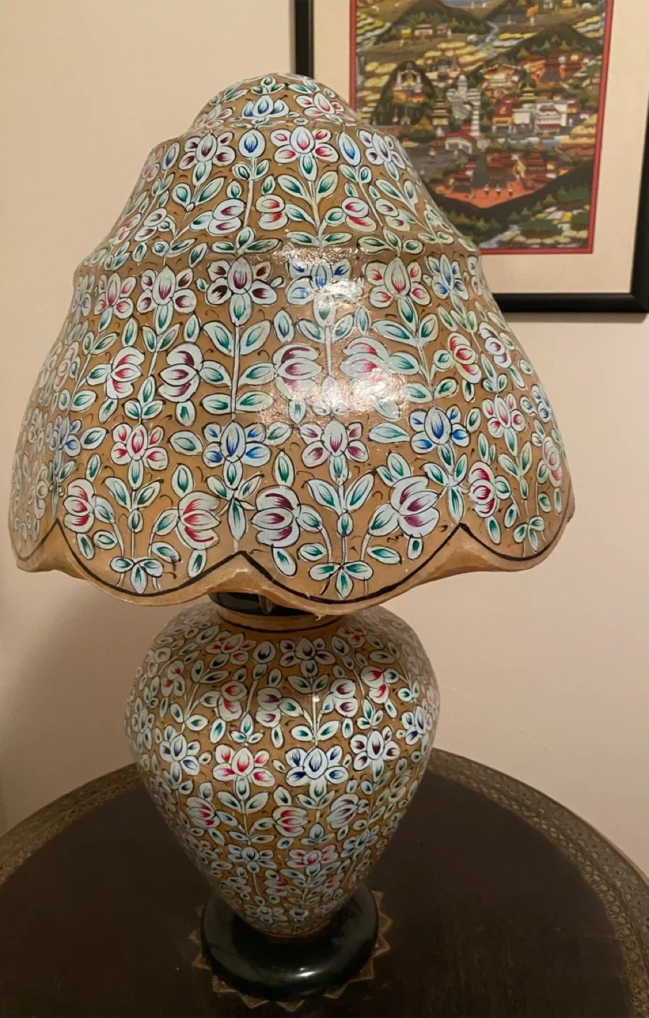 Floral Painted Table Lamps thumbnail