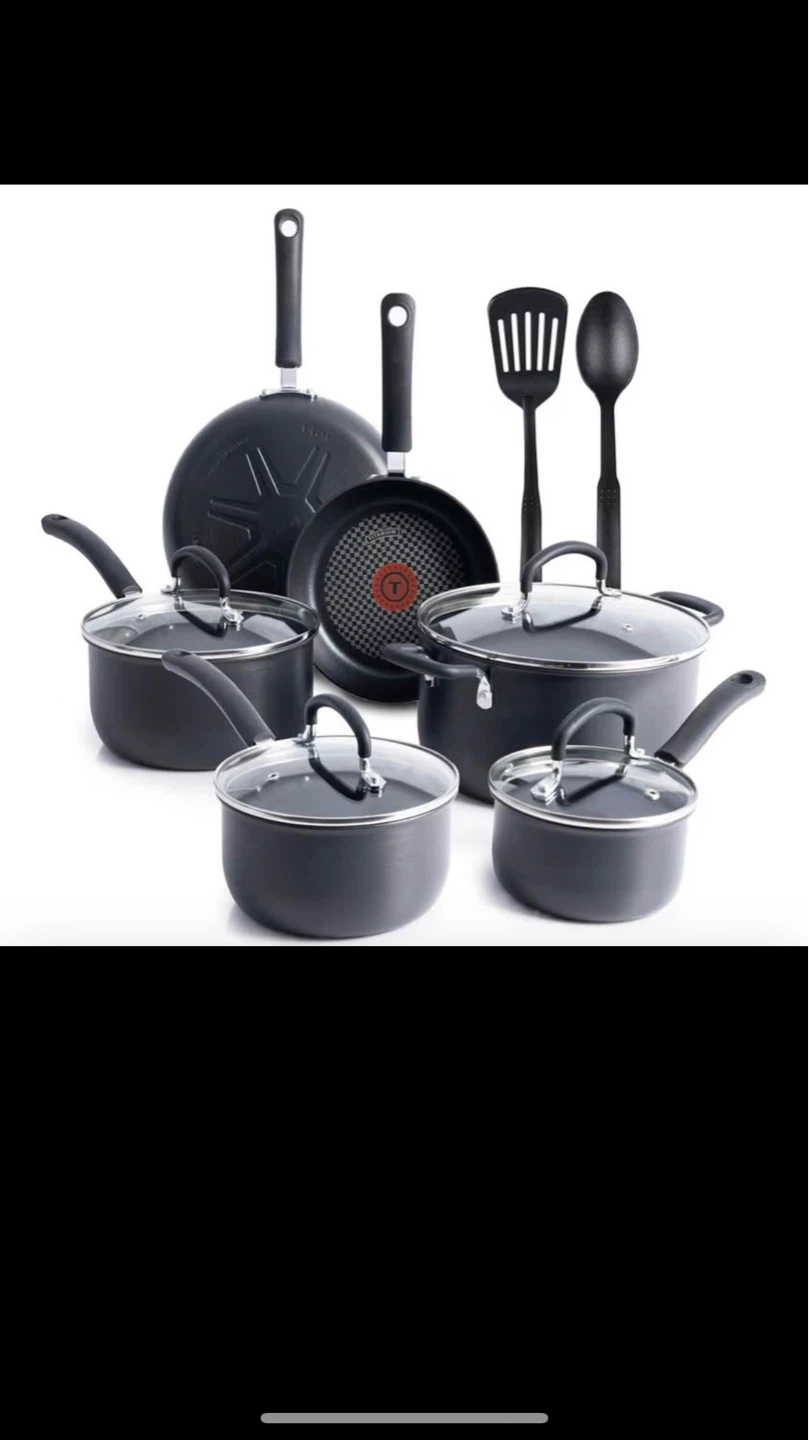 T-fal Cookware Set, Pots, Pans, and Utensils