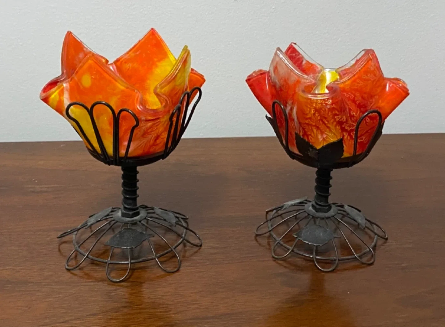 Pair of Decorative Candle Holders thumbnail