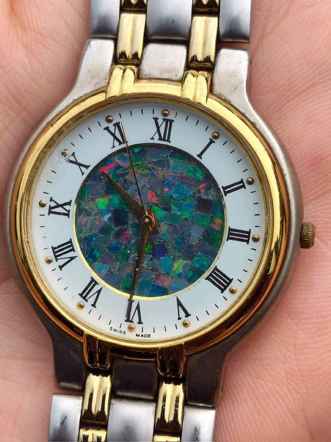 Vintage Swiss watch Australian 18k Opal Dial image indicator(2)