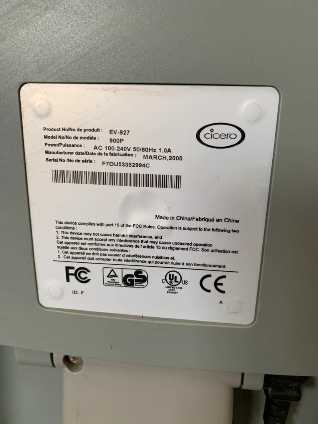 Cicero EV-927 900P Monitor - computer / video /  Electronixs image indicator(5)