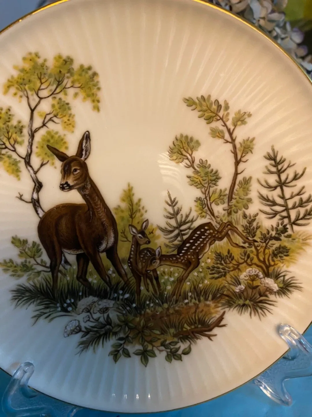 Deer Scene Decorative Plate thumbnail