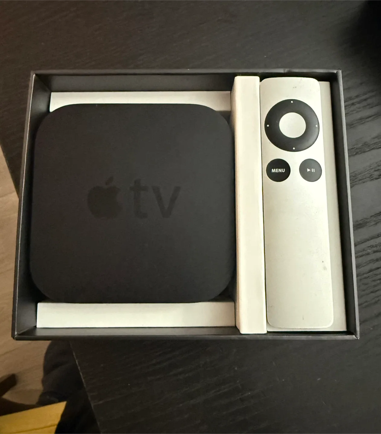 Apple TV Second Generation with Remote and box image indicator(2)