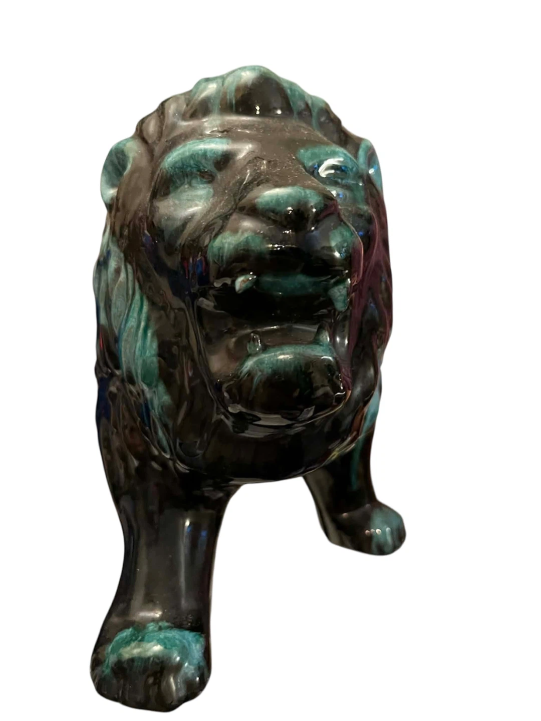BLUE MOUNTAIN POTTERY - LARGE GREEN LION - photo 2