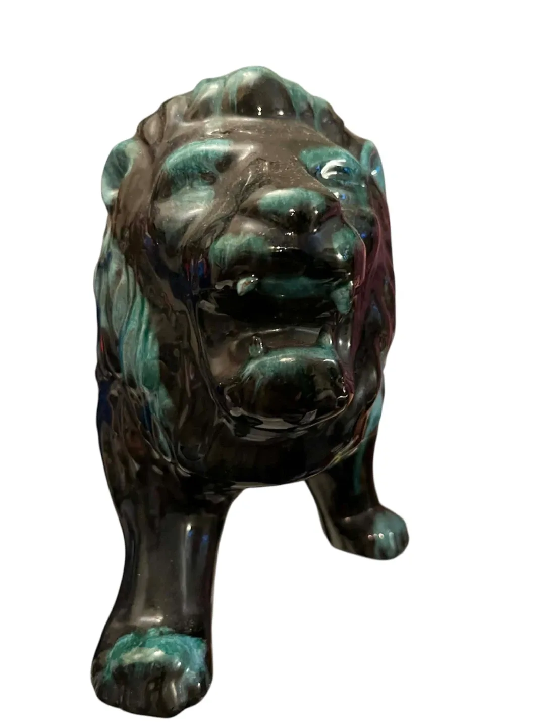 BLUE MOUNTAIN POTTERY - LARGE GREEN LION image indicator(2)