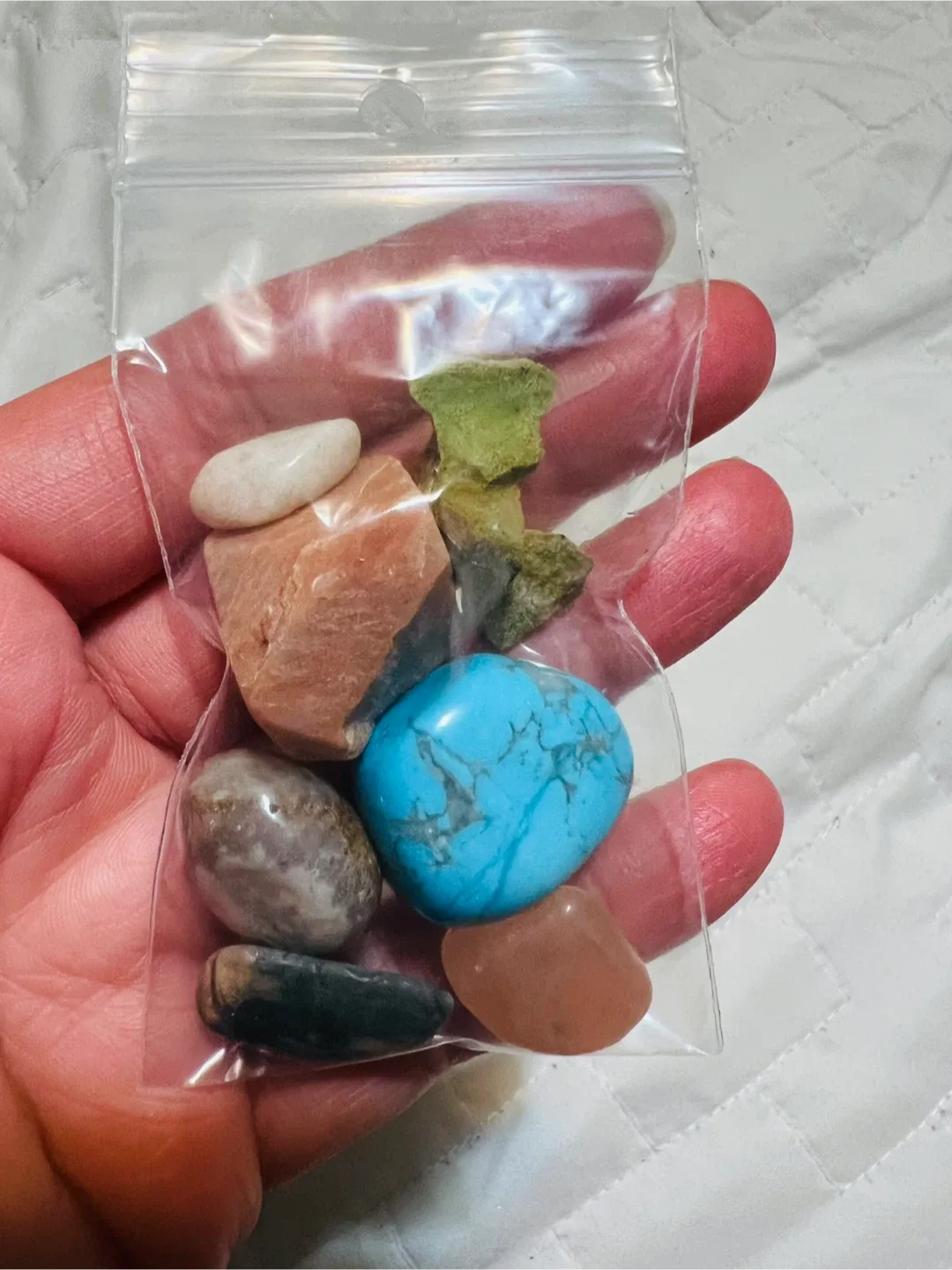 Assorted tumbled stones