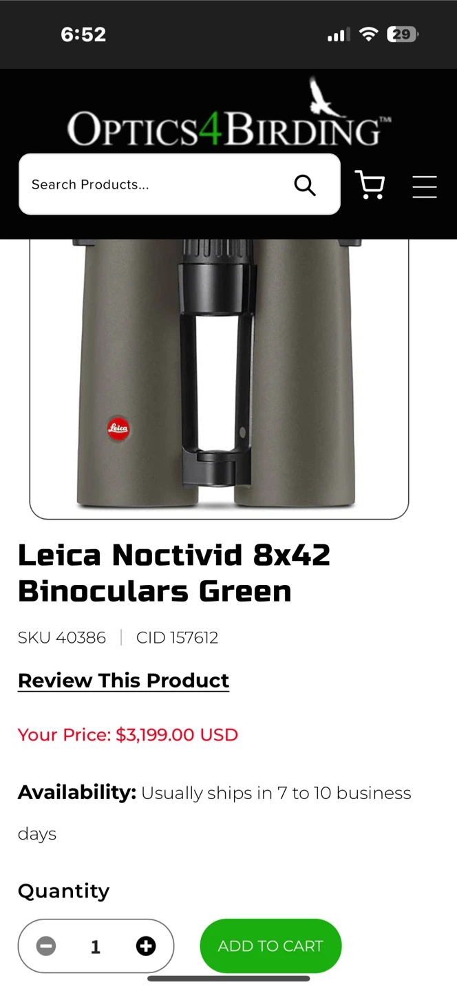 Leica Noctivid 8x42 Binoculars Green - photo 4