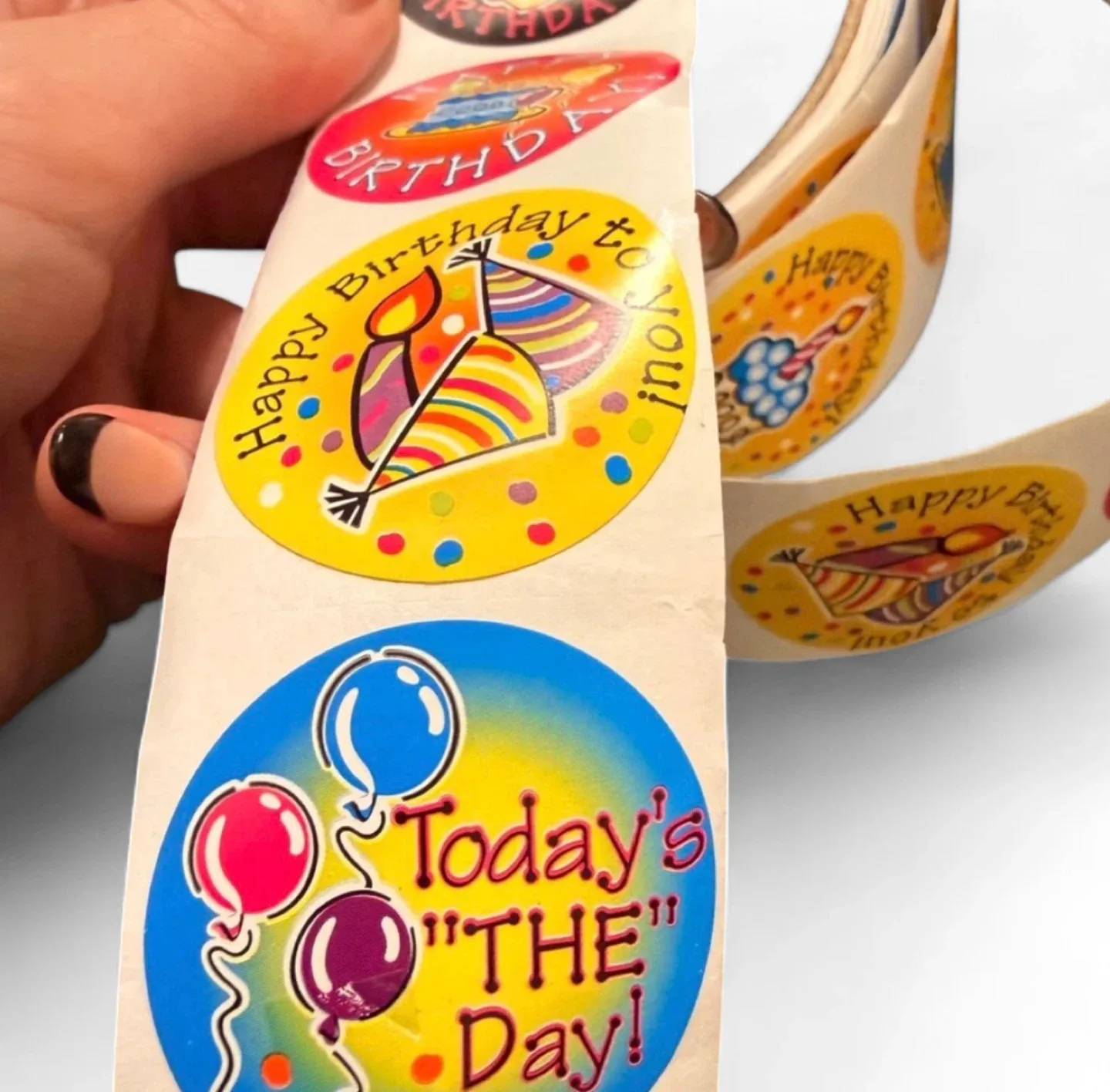 Roll of Birthday Stickers image indicator(5)