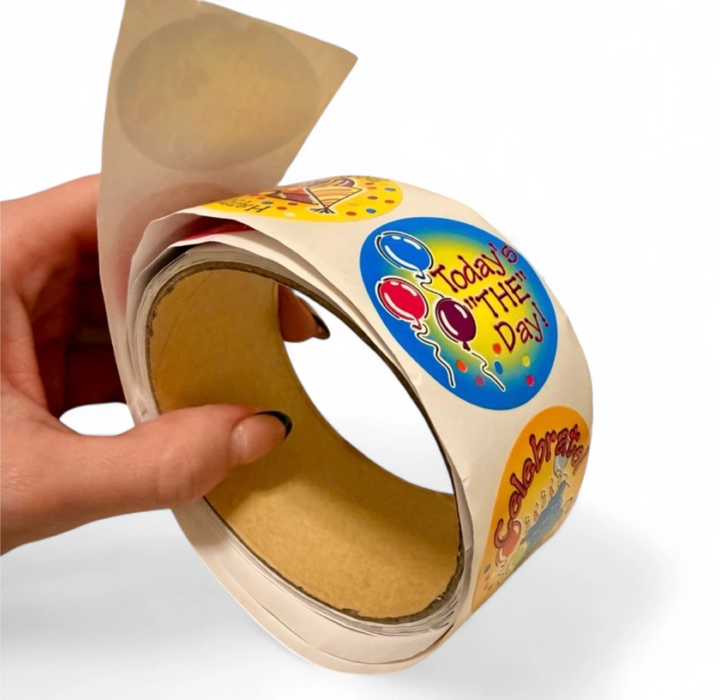 Roll of Birthday Stickers