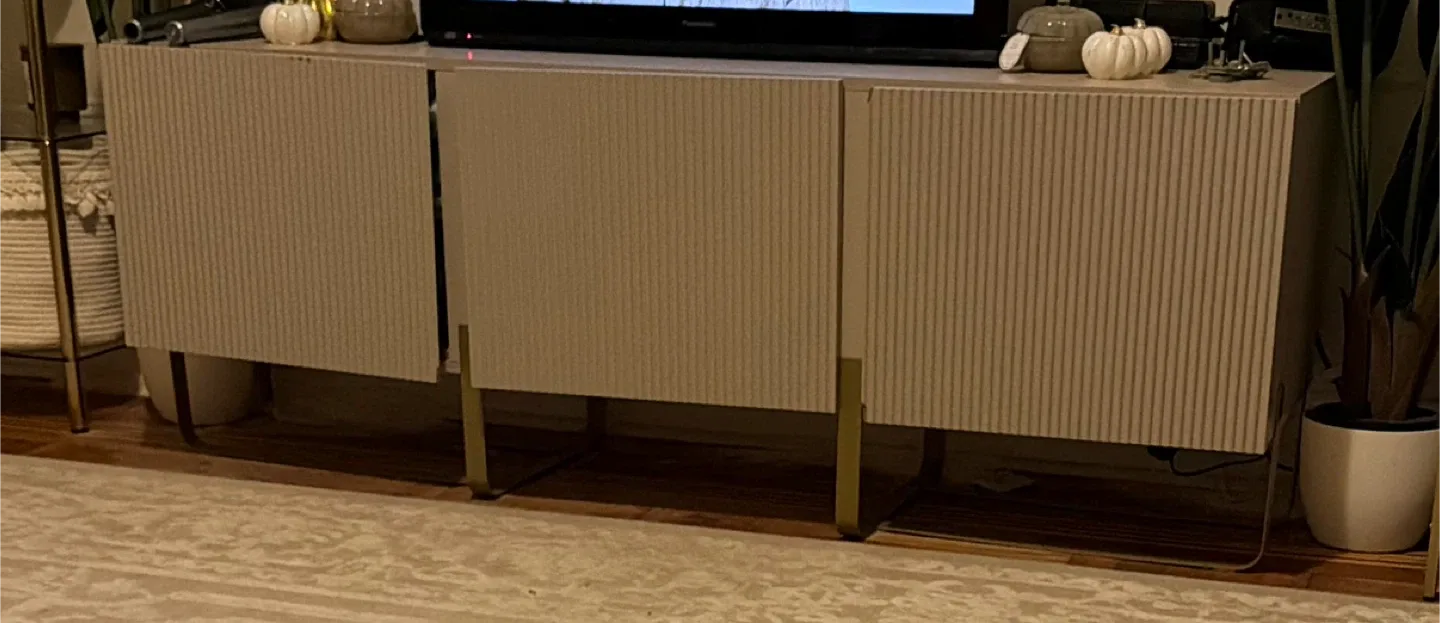 60" TV Stand - Taupe image indicator(2)