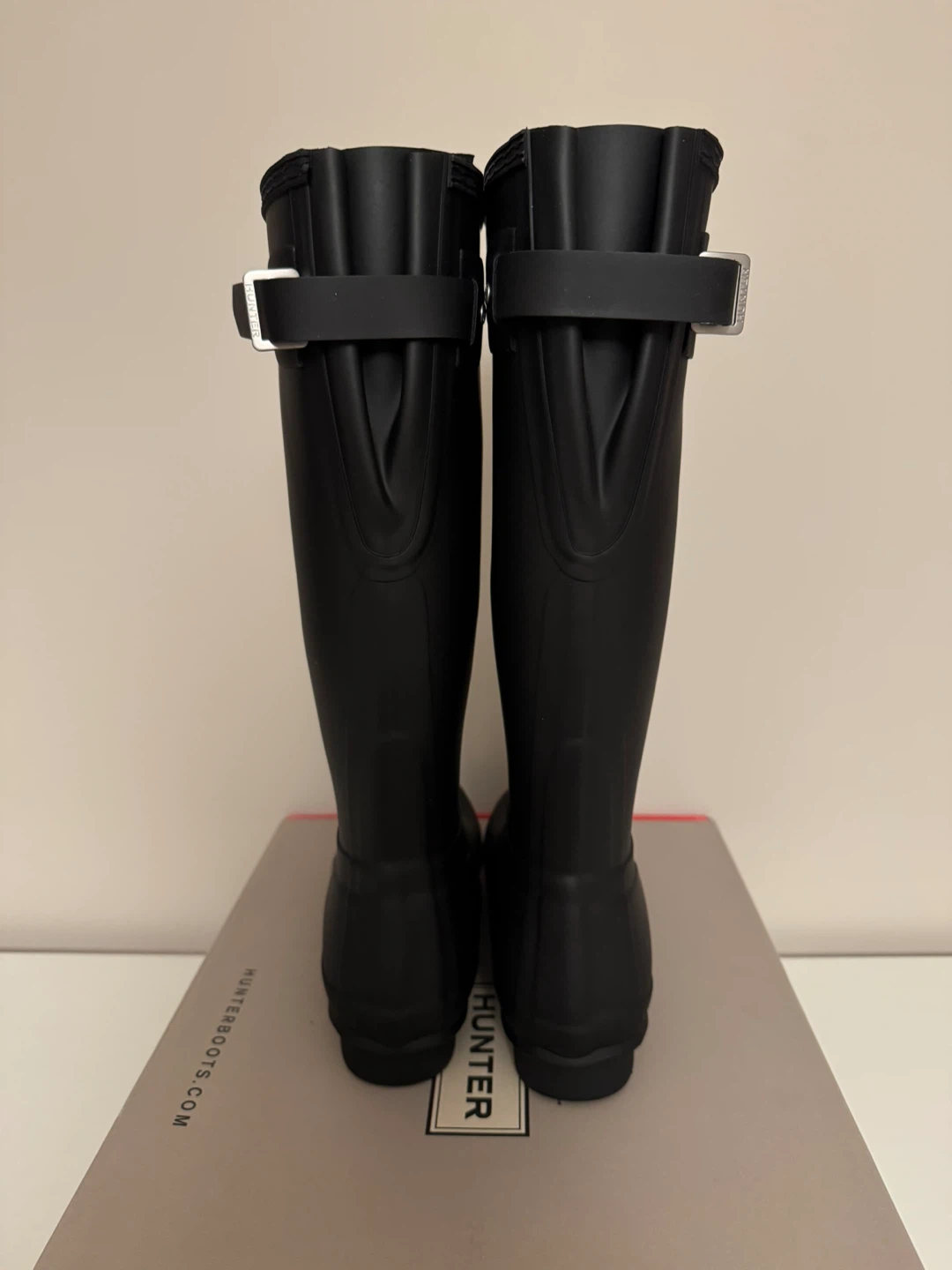Hunter Black Original Tall Adjustable Boot, Size 7 - photo 3