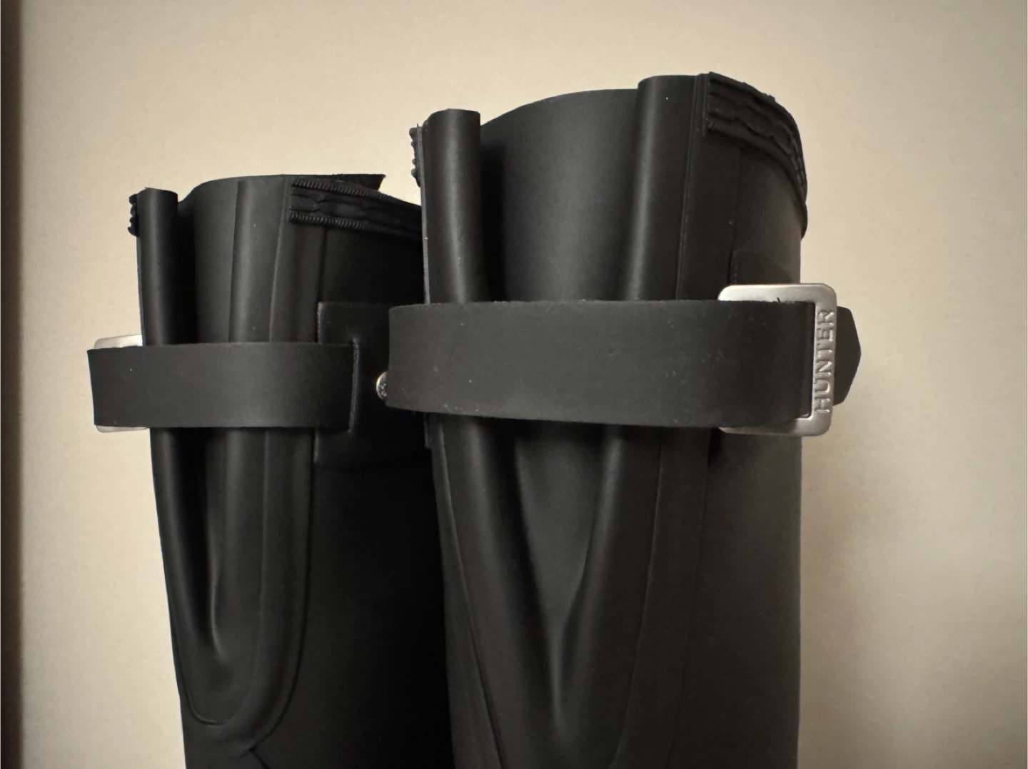 Hunter Black Original Tall Adjustable Boot, Size 7 - photo 4