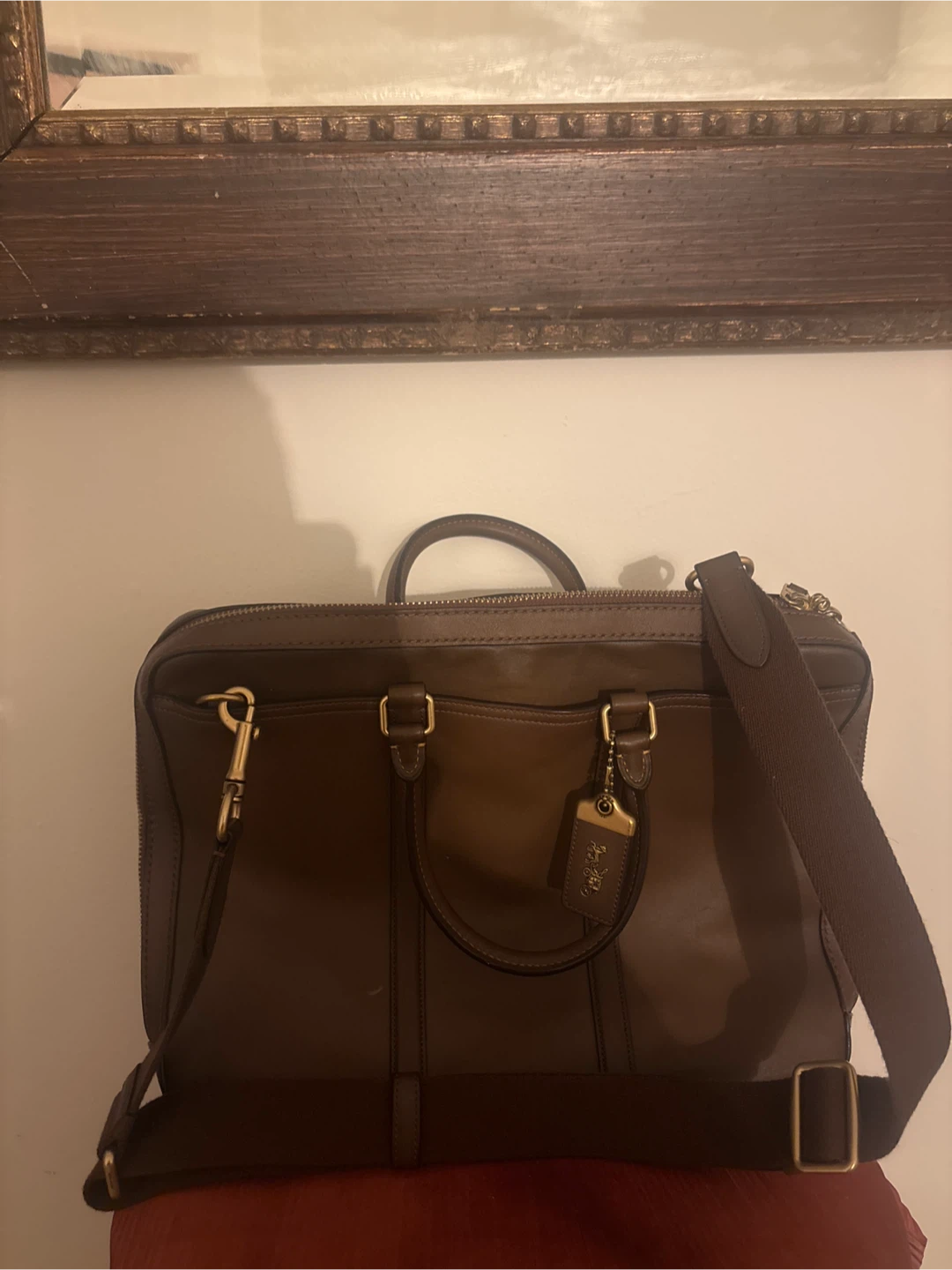 Coach Brown Leather Briefcase - photo 3