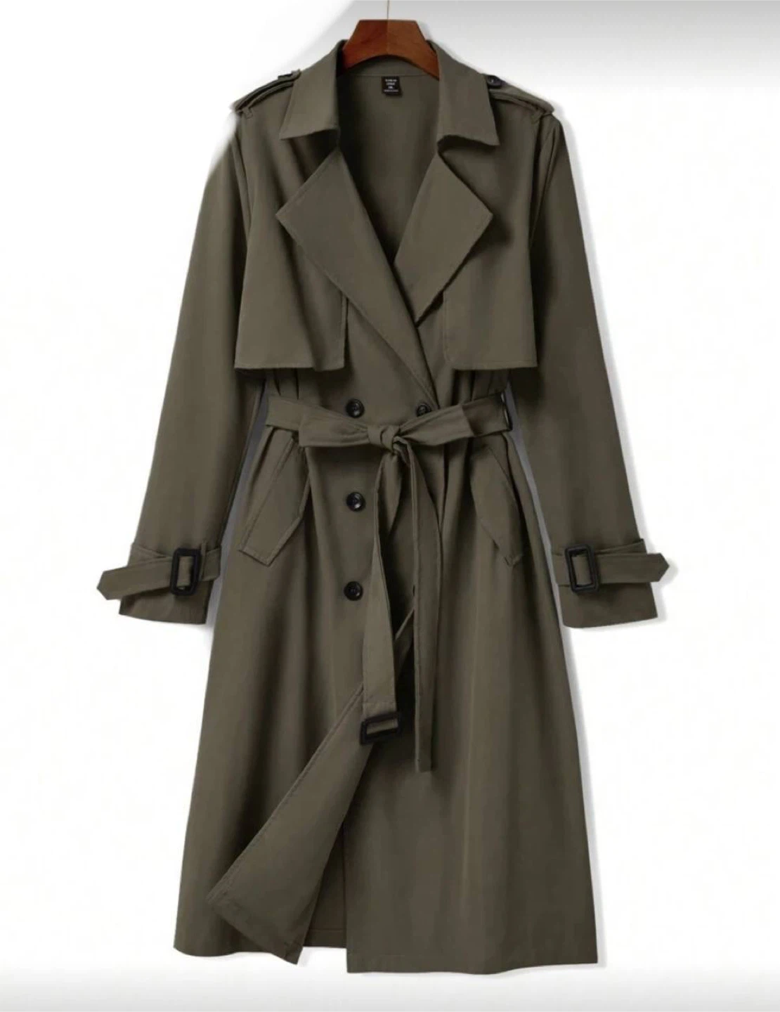 Olive Green Trench Coat , XL-XXL