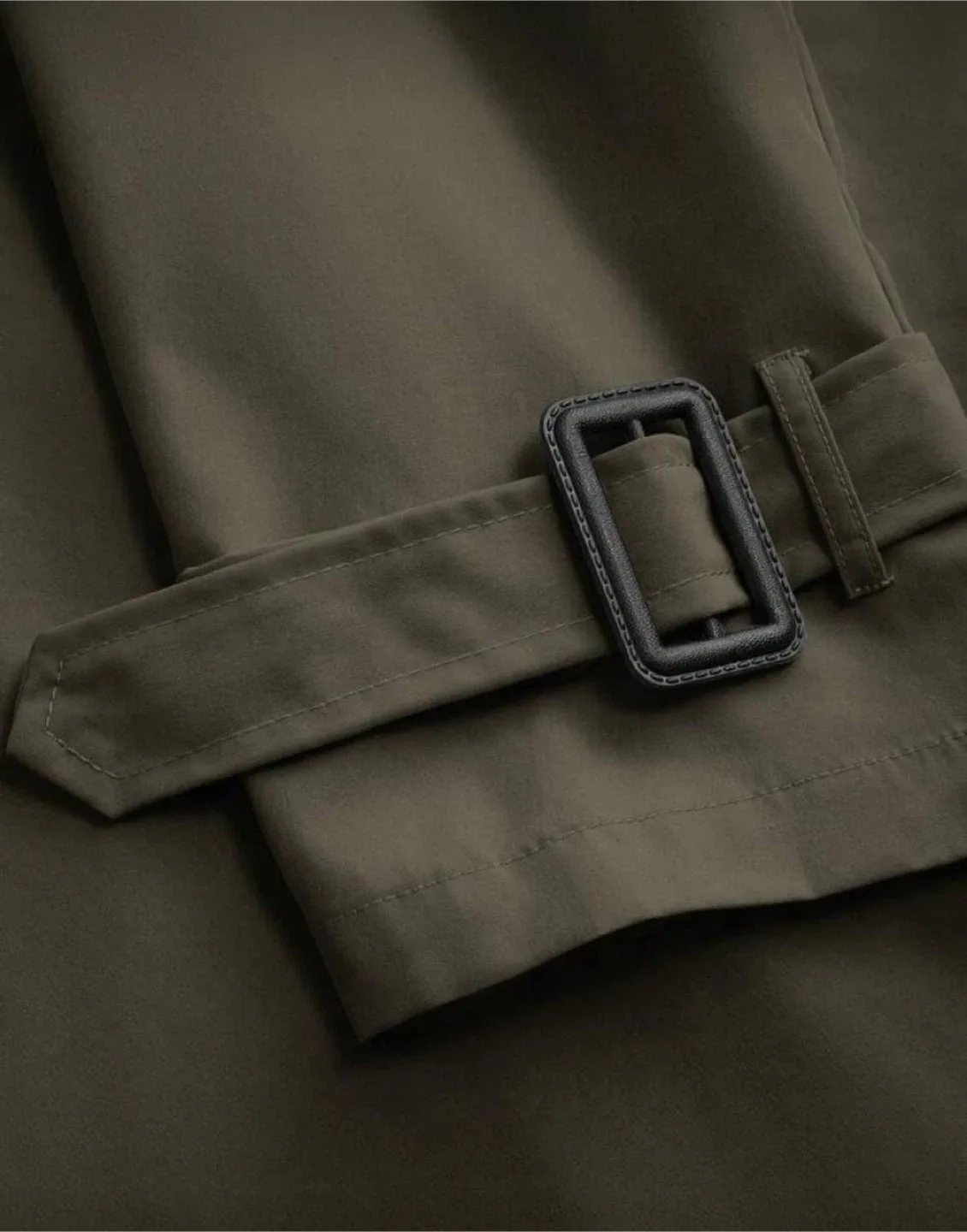 Olive Green Trench Coat , XL-XXL image indicator(4)