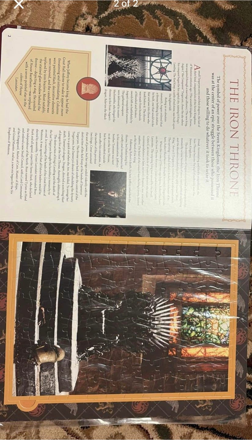 Game of Thrones Jigsaw Puzzle Book - photo 2