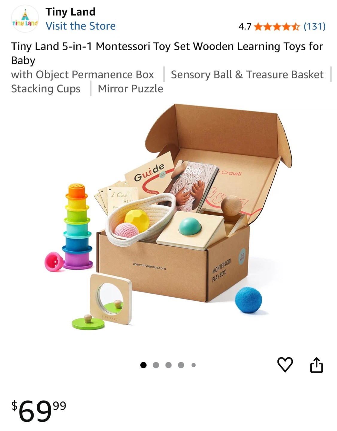 Tiny Land Montessori Play Box (7-9 Months) - photo 2