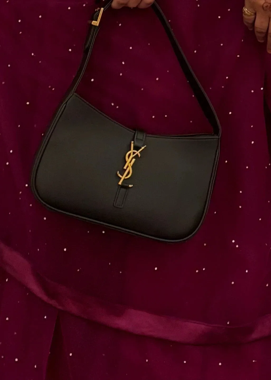 Saint Laurent YSL Black Leather Handbag image indicator(3)