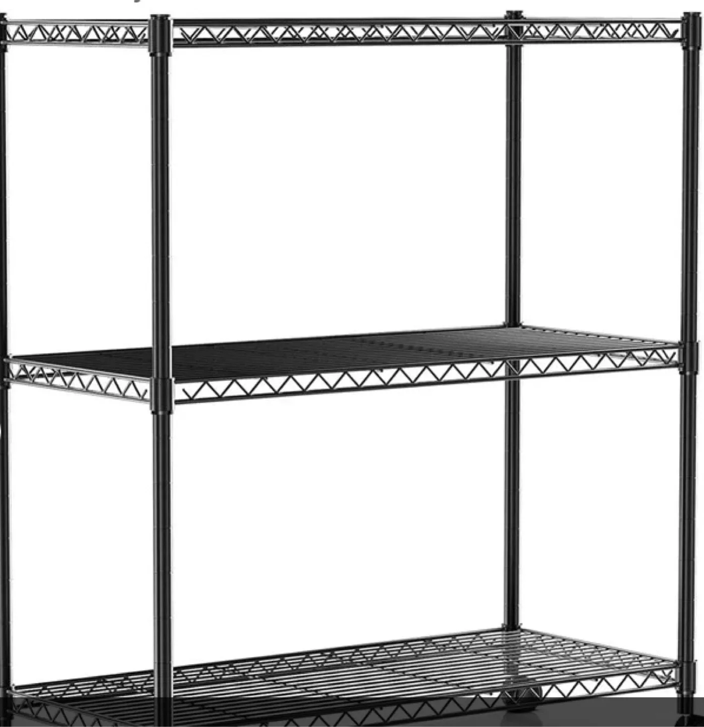 3-Shelf Shelving Unit - Black image indicator(2)