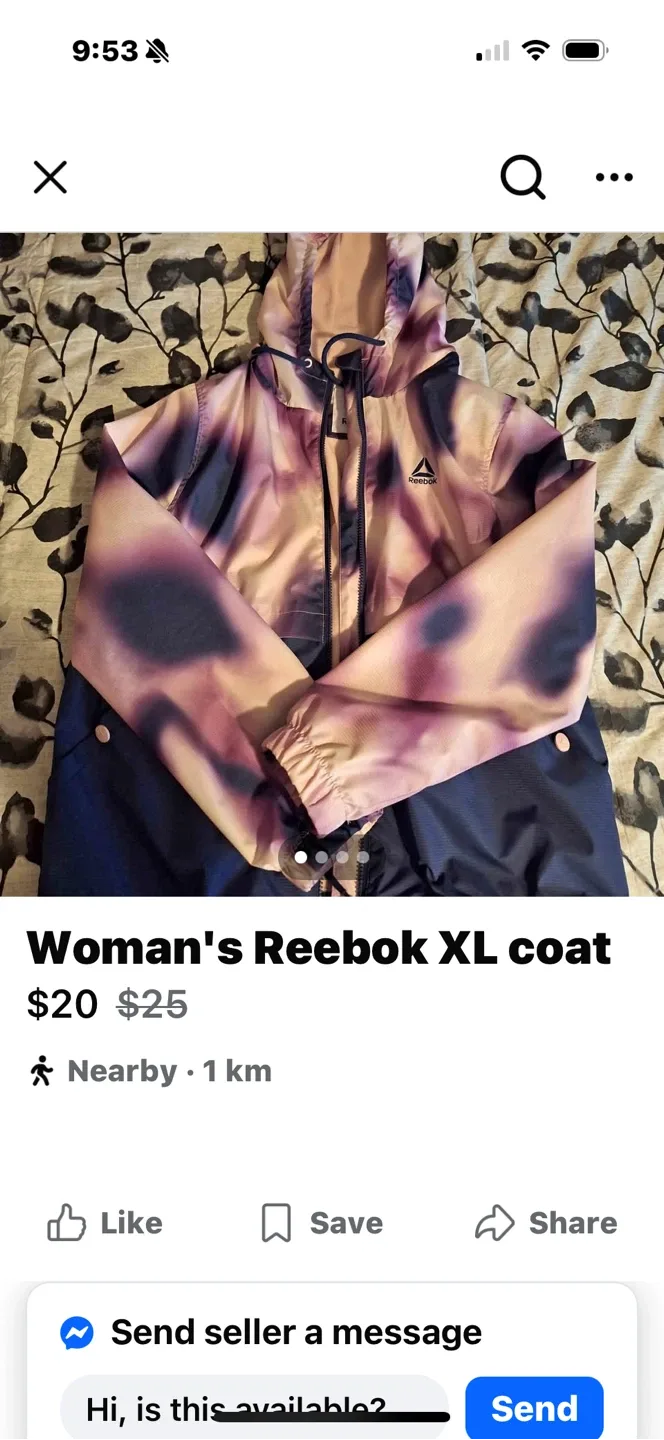 Reebok Woman's XL Coat