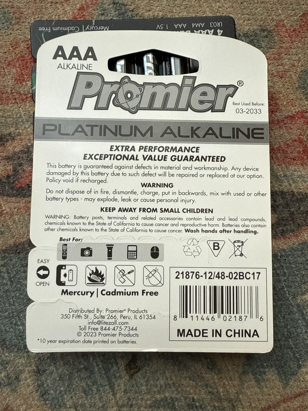 Premier Platinum Alkaline AAA Batteries - 48 Pack image indicator(2)