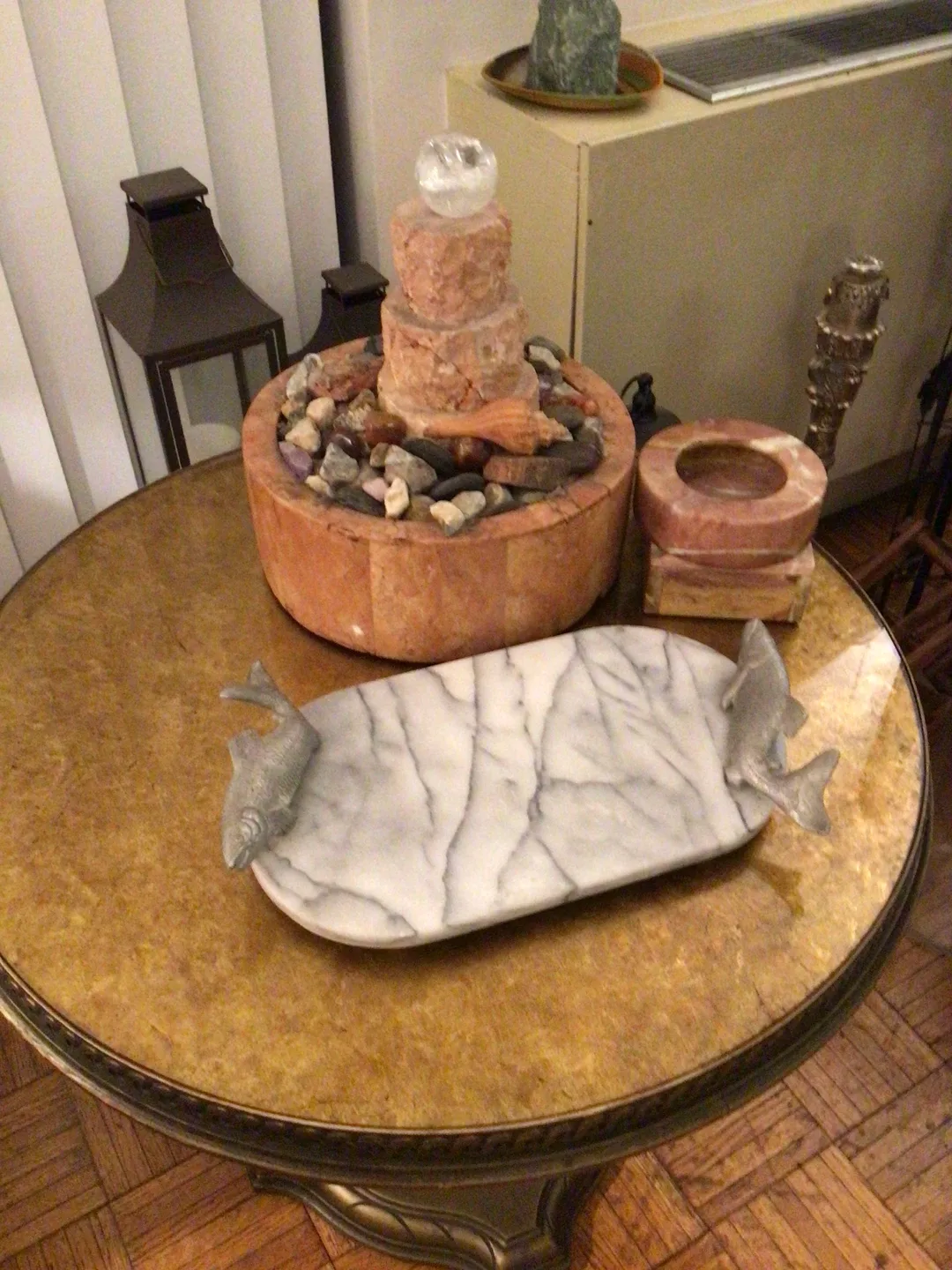 Art Deco Carved Wooden & Glass Coffee Table image indicator(2)