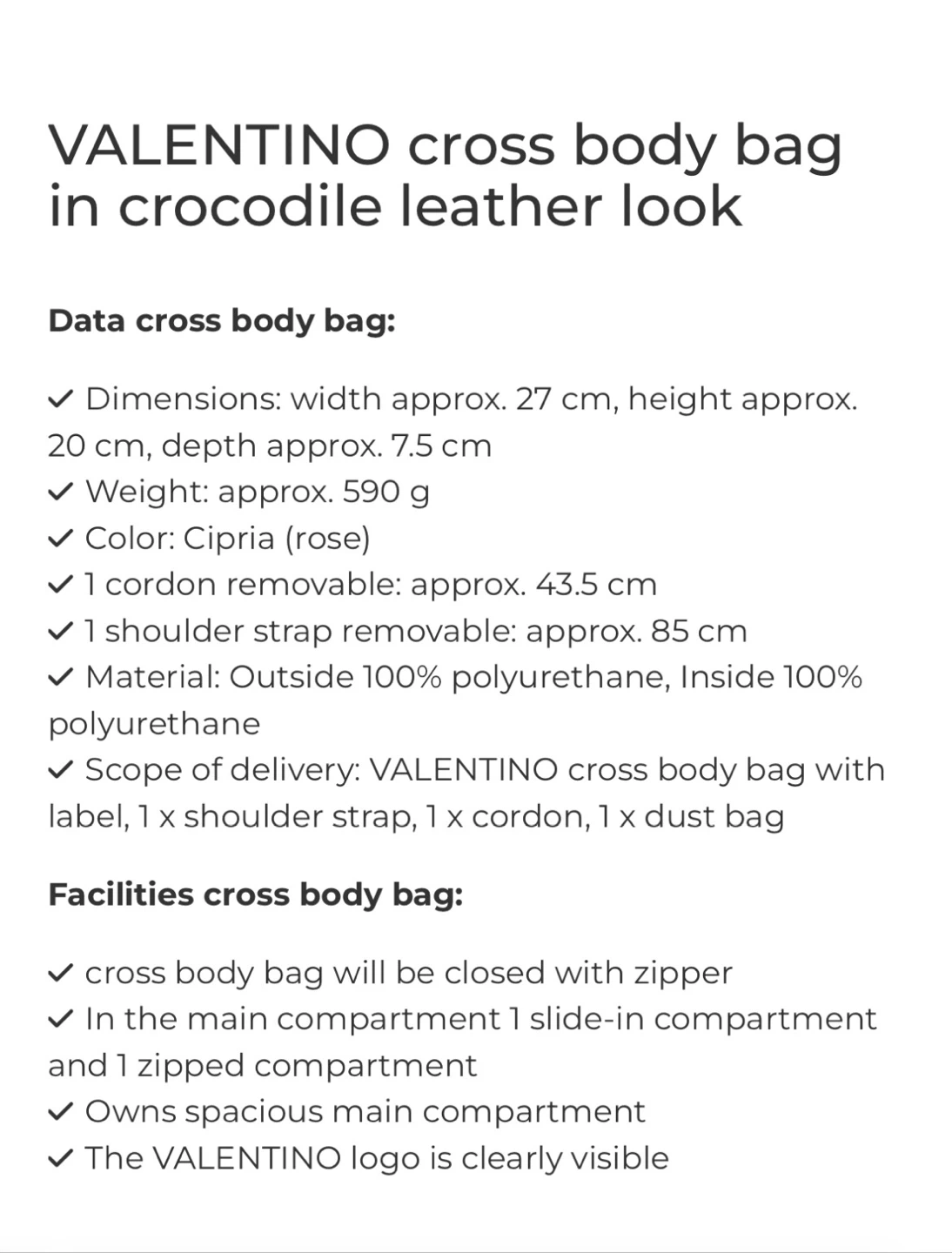 Mario Valentino Cipria Crossbody Bag - photo 5