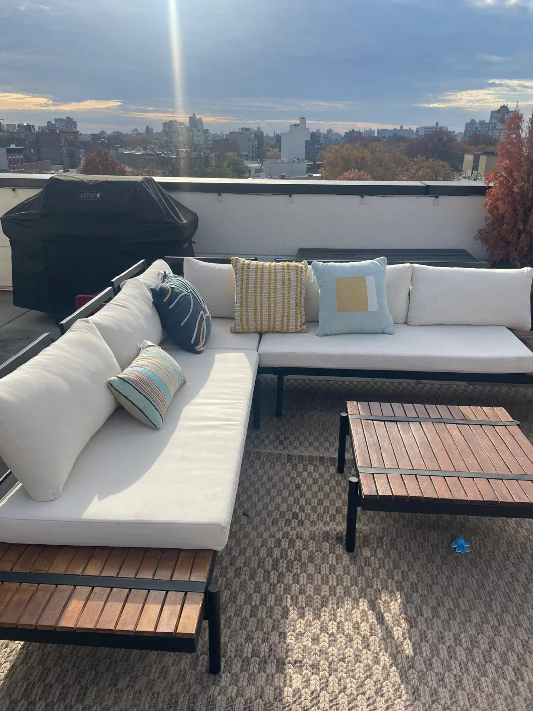 Outdoor Sectional Sofa & Coffee Table Set image indicator(4)