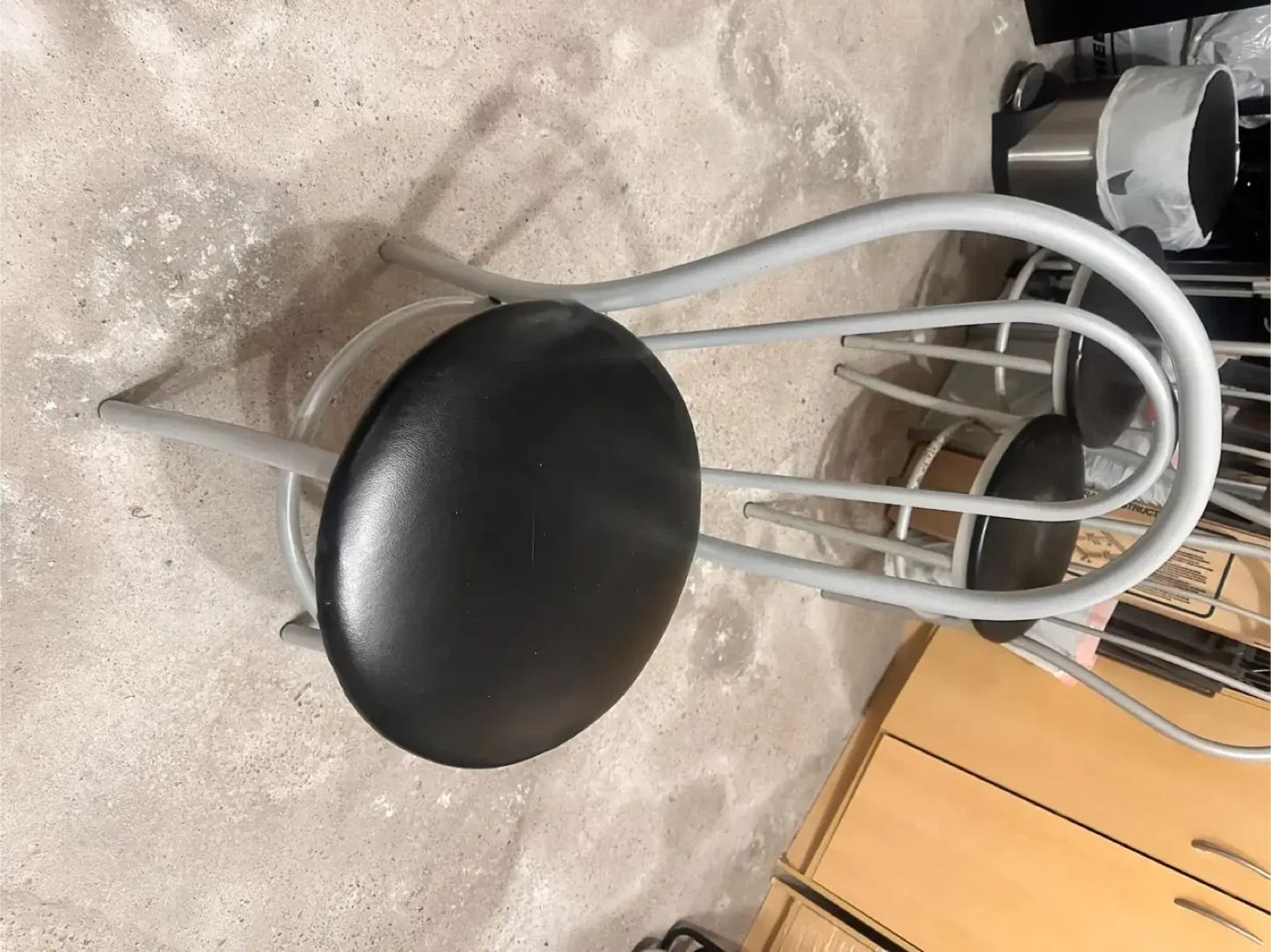 Black Bar Stool image indicator(2)