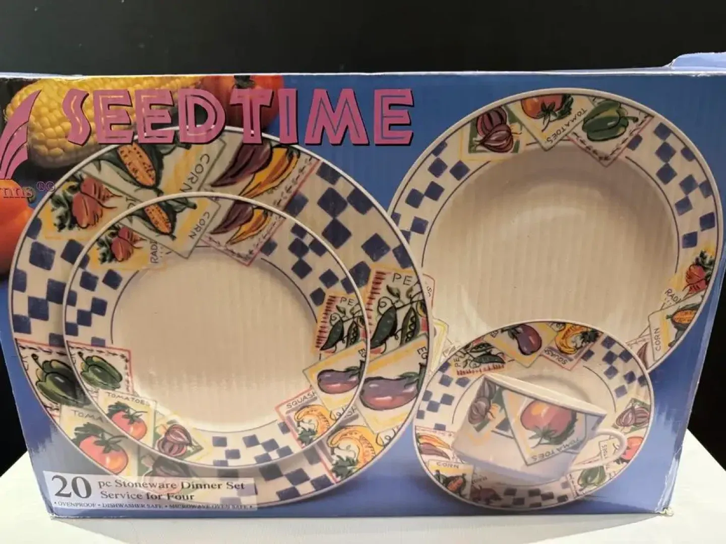 Lynns Seedtime 20 pc Stoneware Dinner Set thumbnail