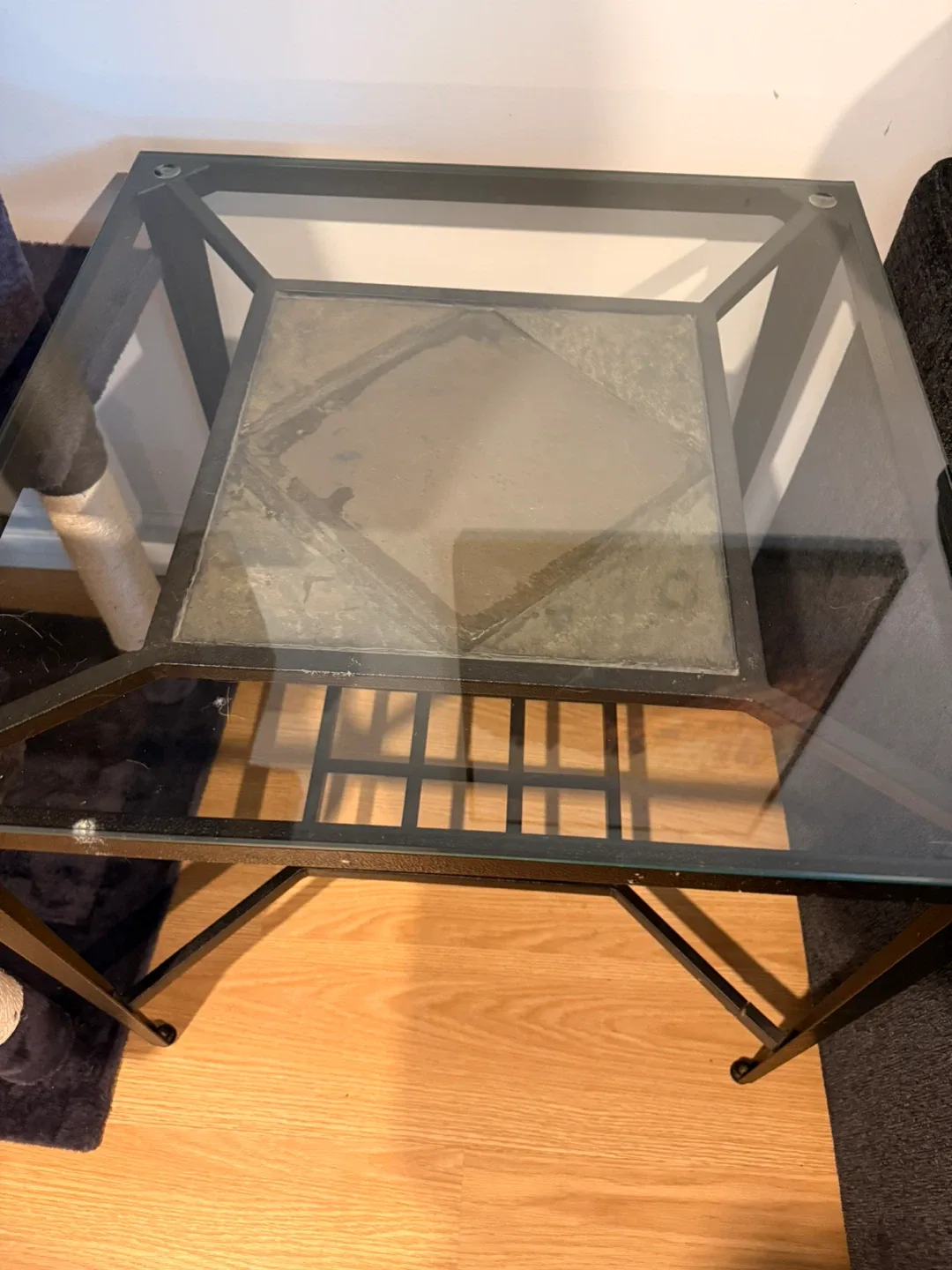 Glass Top Coffee Table - Black Frame image indicator(2)