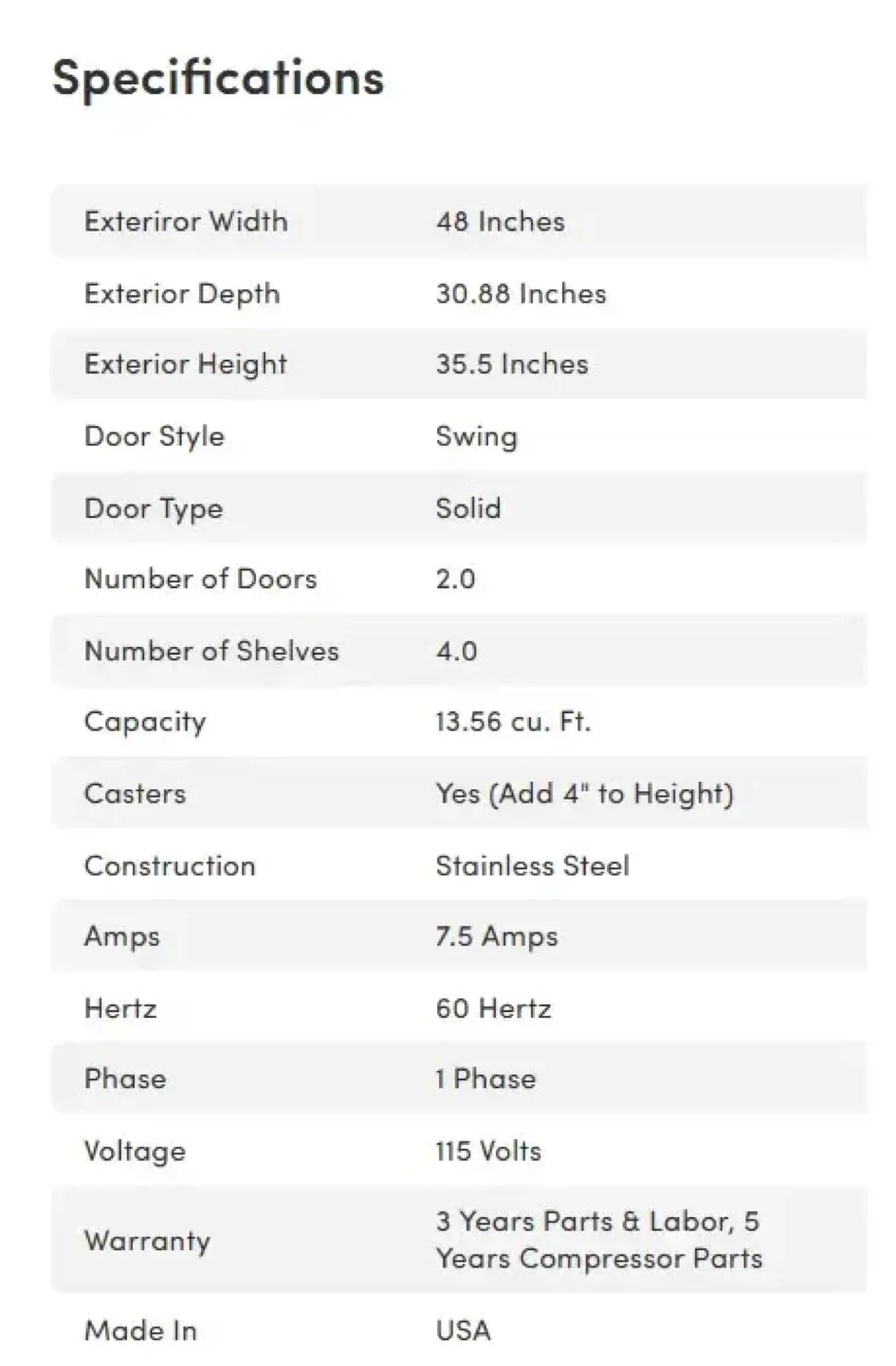 Traulsen 48" Undercounter Refrigerator - Commercial Grade image indicator(3)