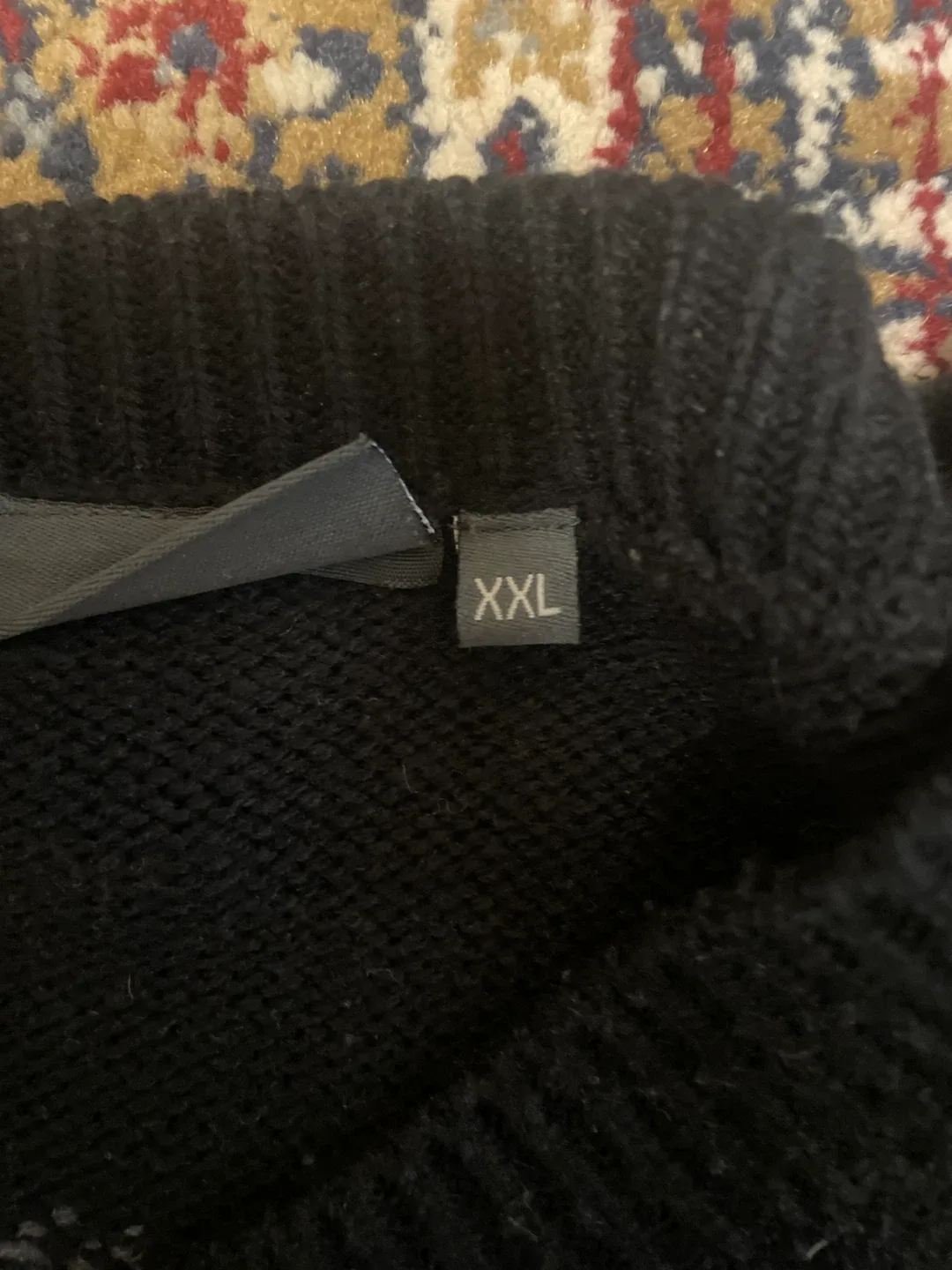 Patterned Black Sweater - XXL image indicator(3)