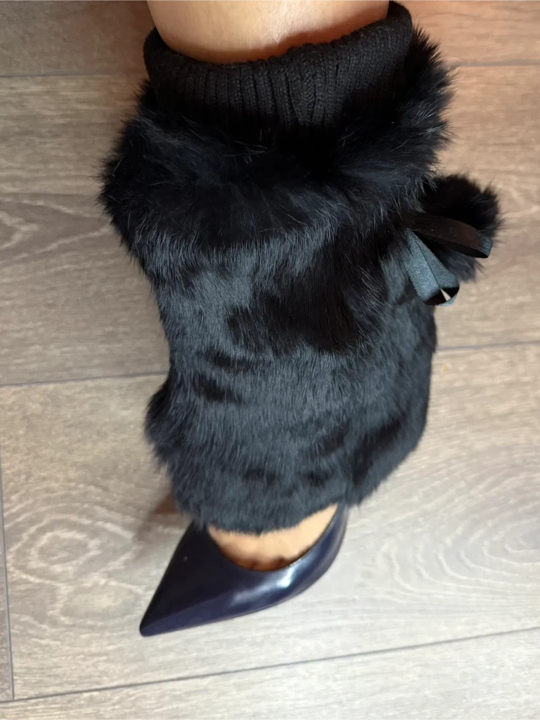 Black Fur Boot Cuffs image indicator(4)