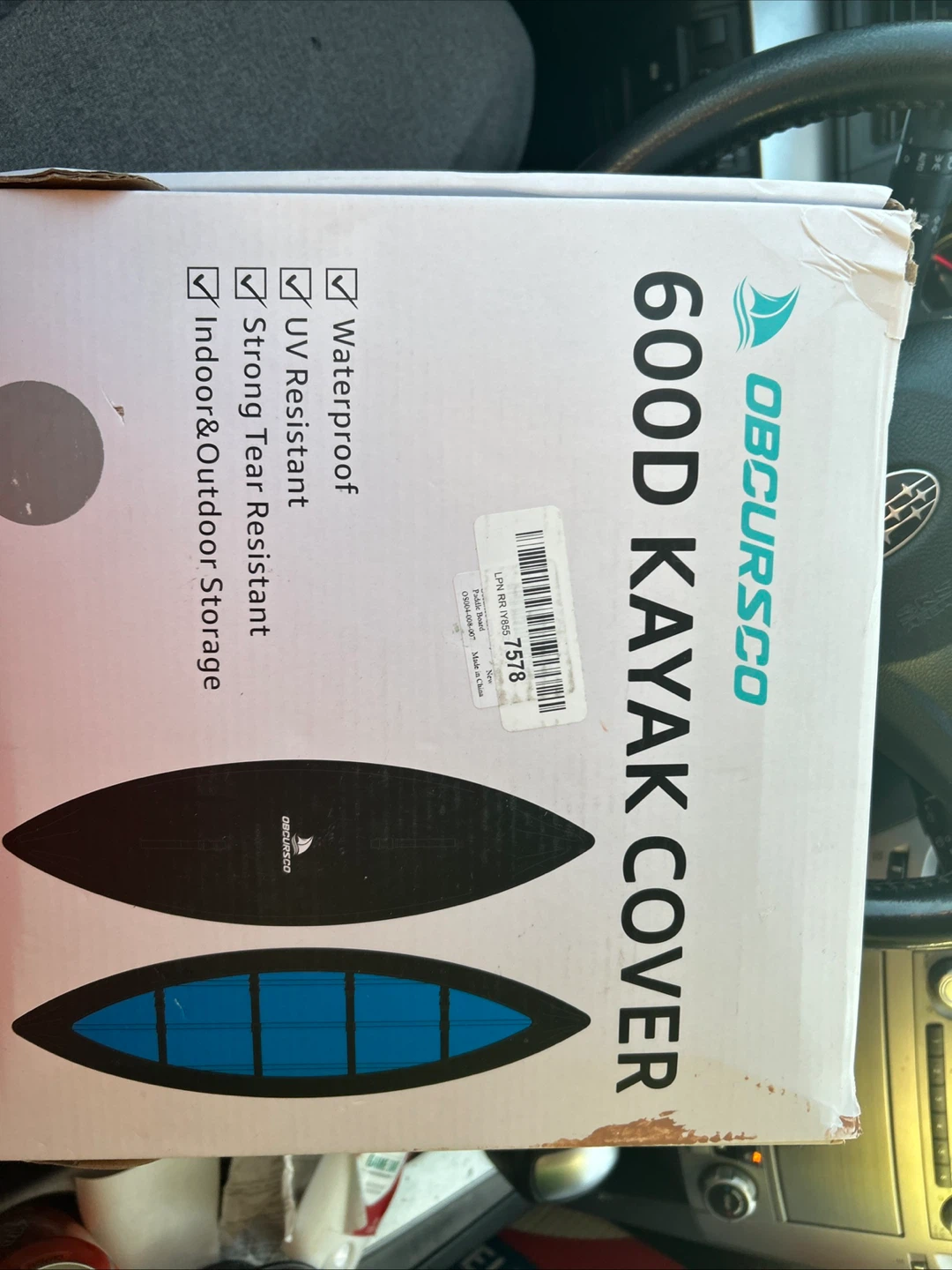 OBCURSCO 600D Kayak Cover - New